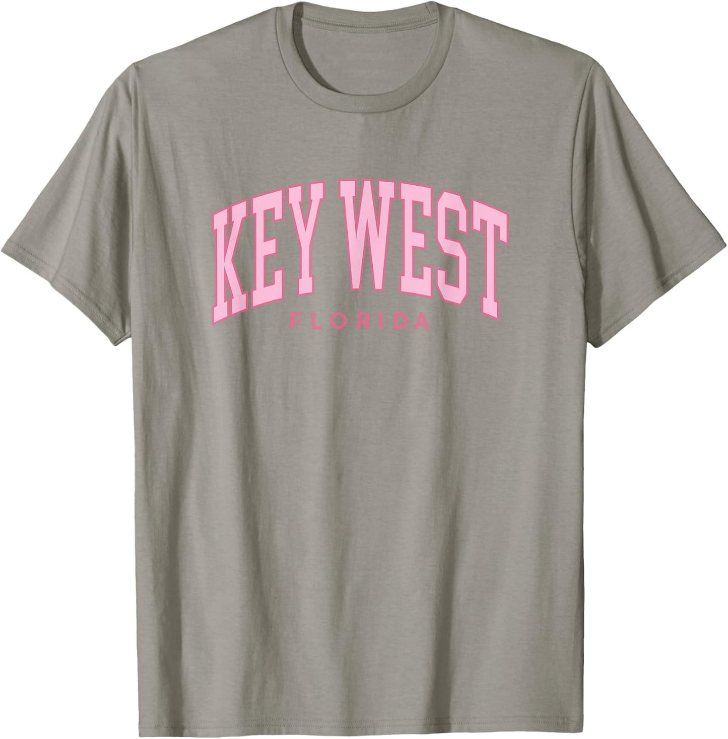 Key West Florida summer retro pink preppy throwback T-Shirt - T-Shirt | Sand