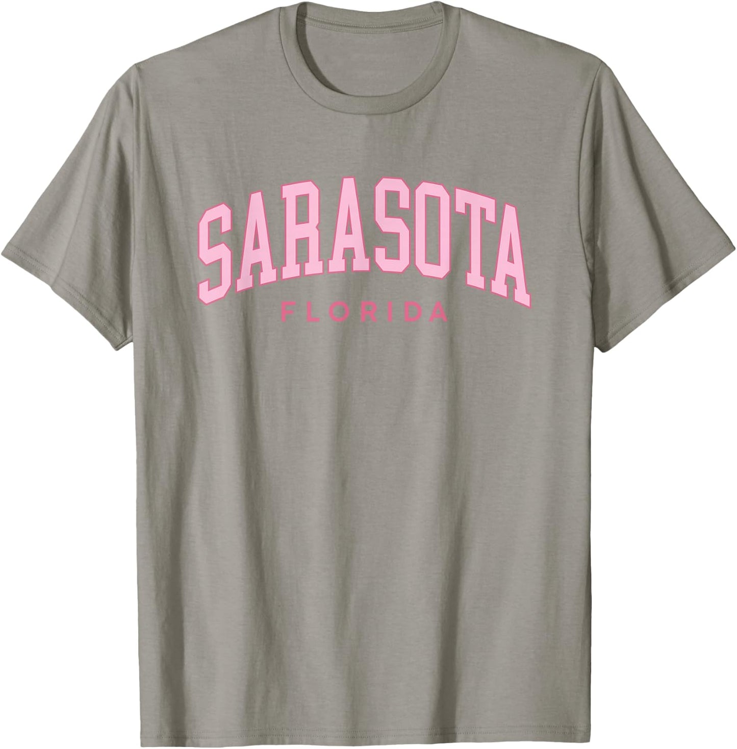 Sarasota Florida Retro Preppy Throwback Pink Girls T-Shirt - T-Shirt | Sand
