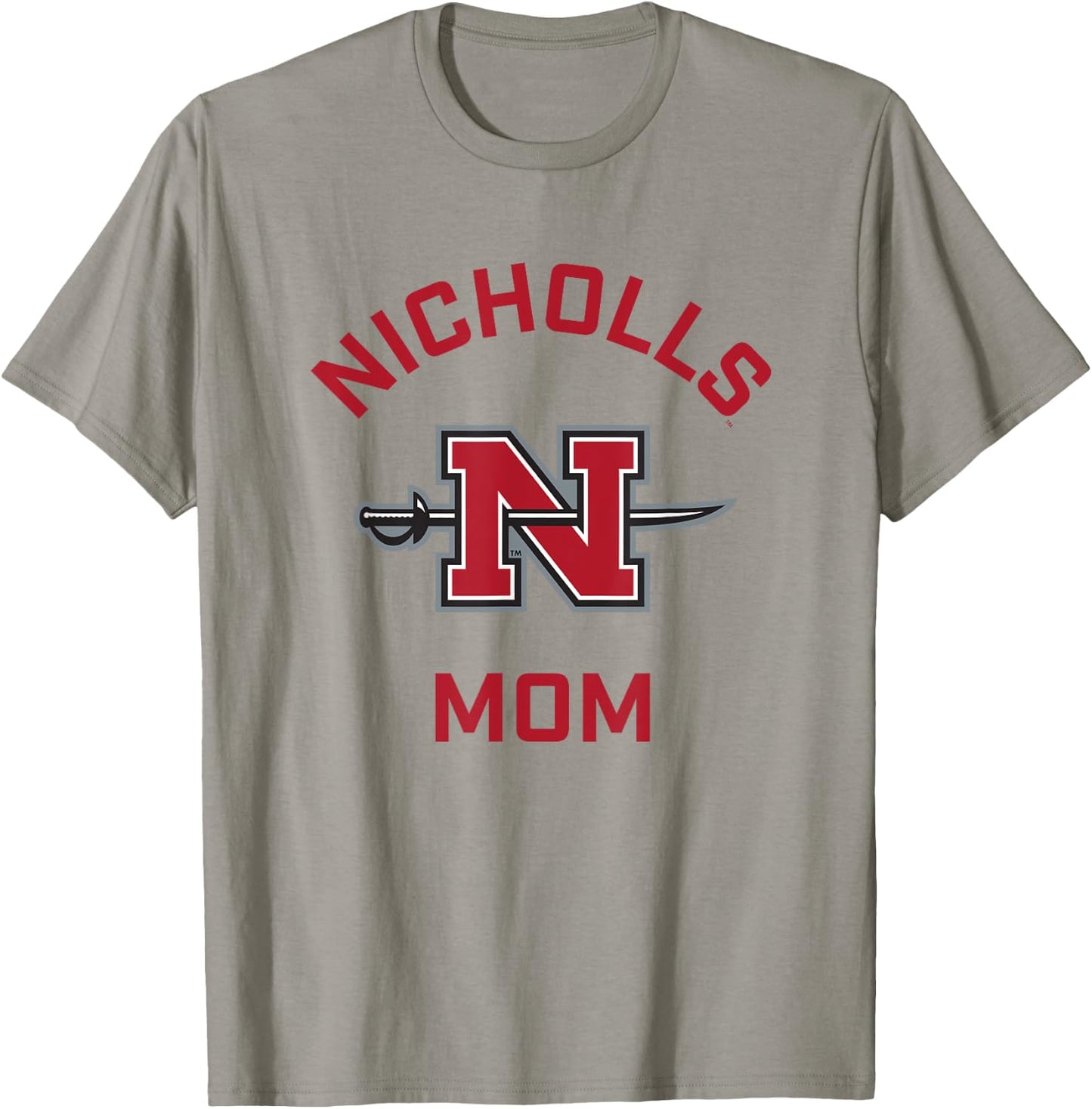 Nicholls State University Colonels Arched Mom T-Shirt - T-Shirt | Sand