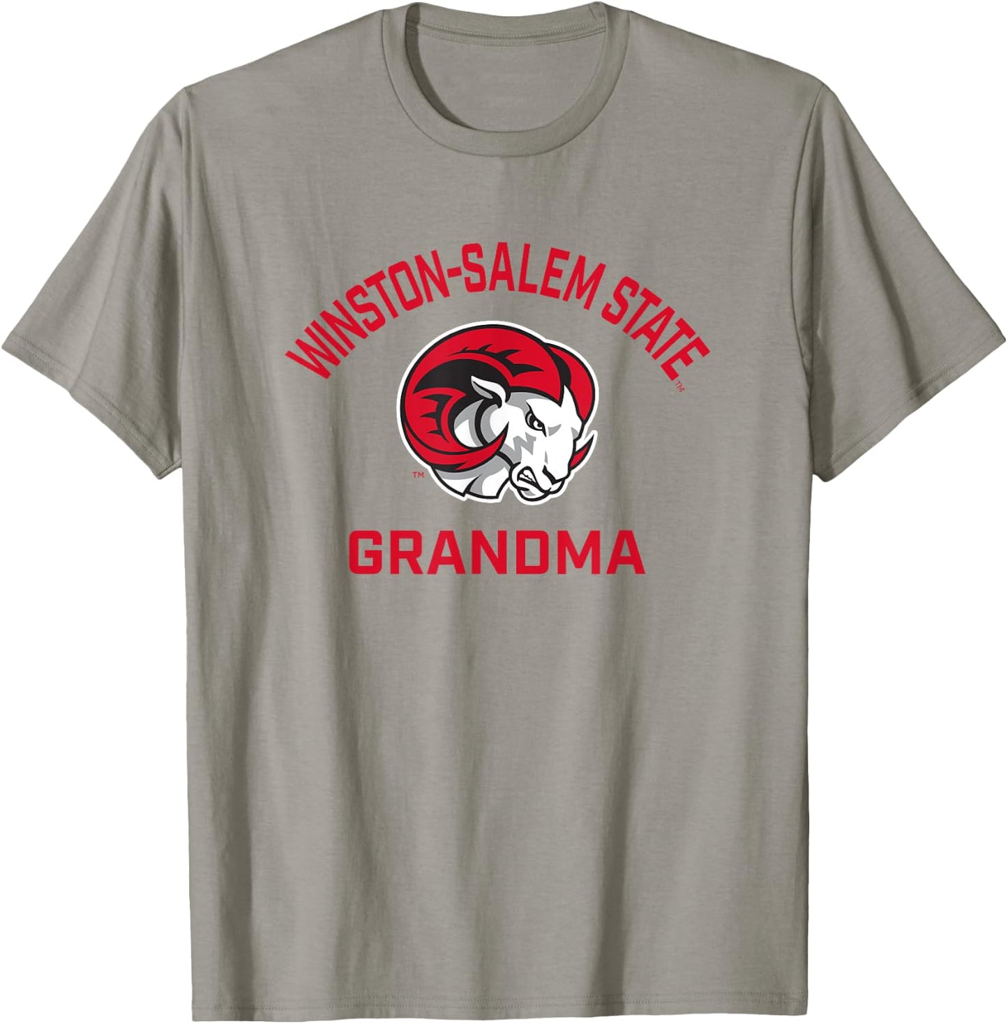 Winston-Salem State University WSSU Rams Arched Grandma T-Shirt - T-Shirt | Sand