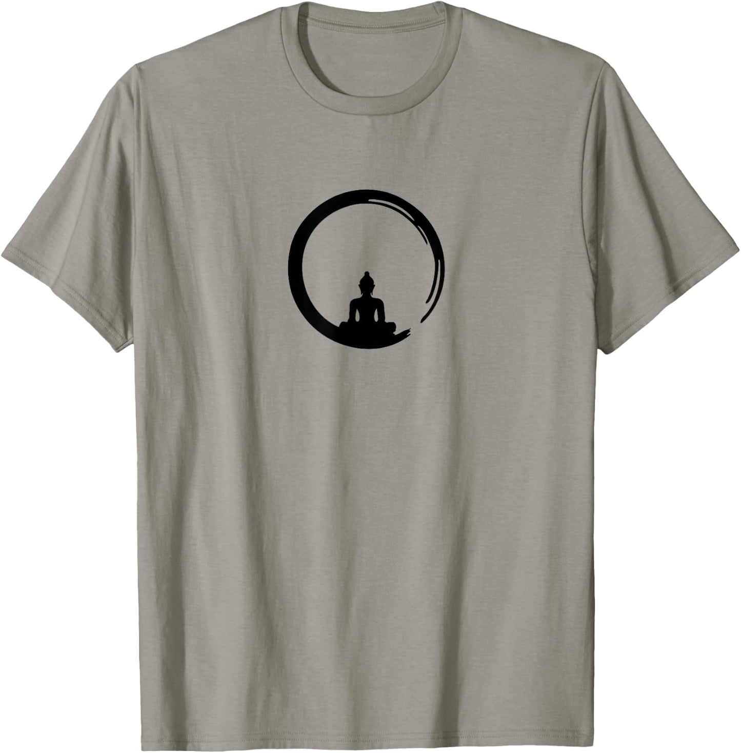 Enso, Zen, Circle, Buddha Meditation Japan Calligraphy Yoga T-Shirt - T-Shirt | Sand
