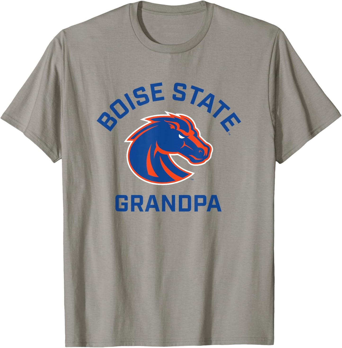 Boise State University BSU Broncos Arched Grandpa T-Shirt - T-Shirt | Sand