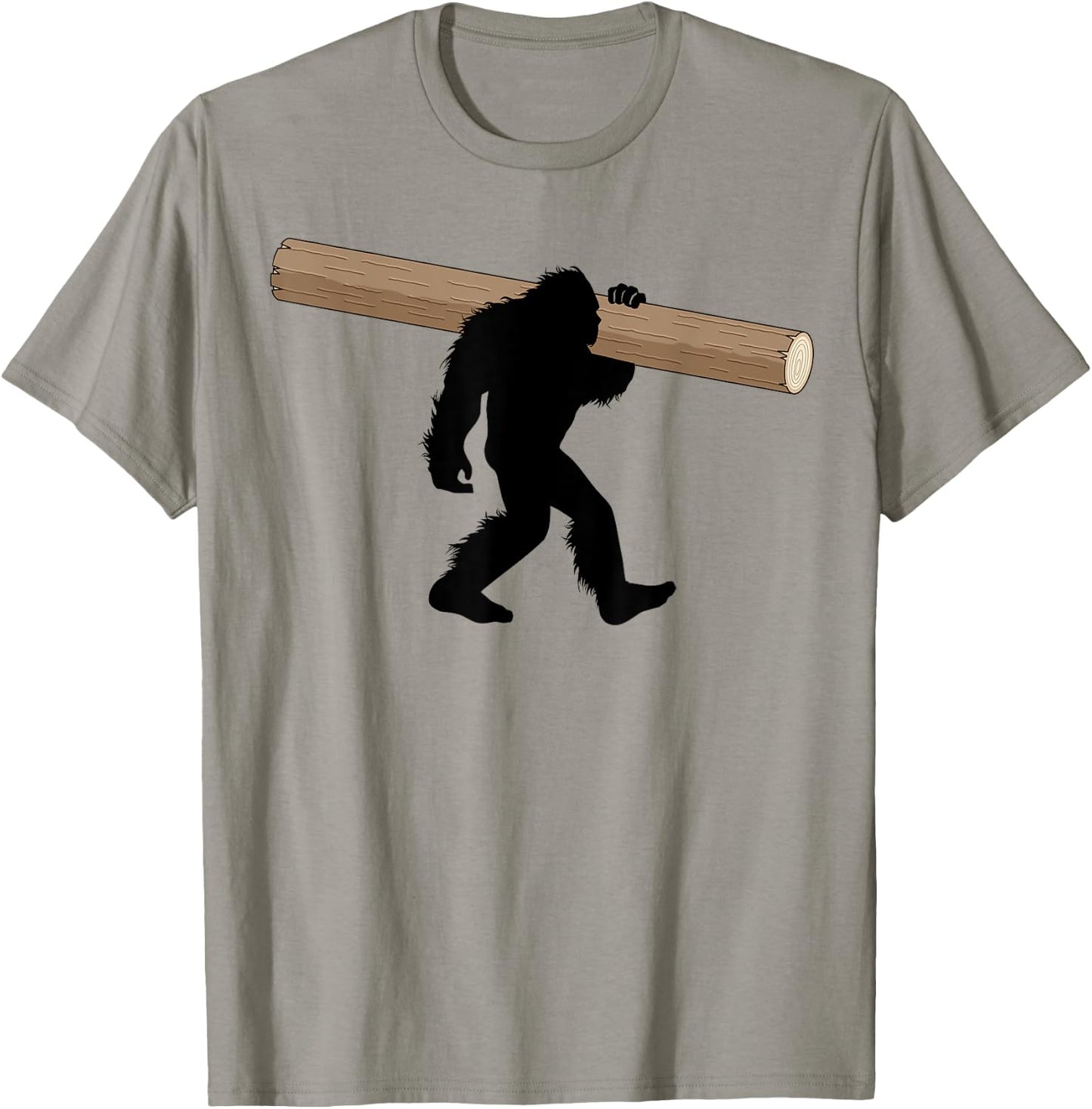 Bigfoot Caber Toss Highland Games Sasquatch T-Shirt - T-Shirt | Sand