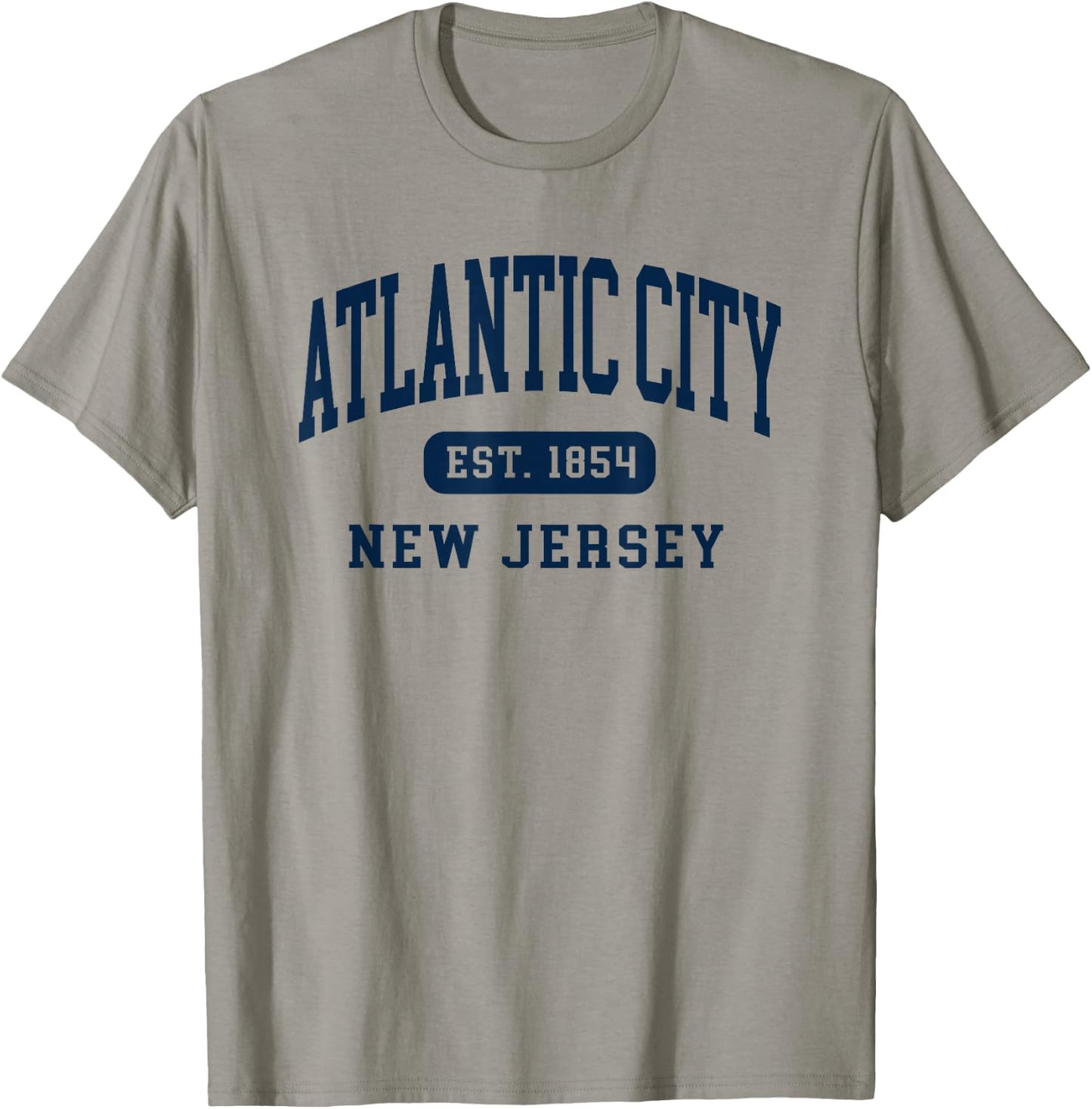Atlantic City New Jersey Retro Est 1854 Vintage Souvenir T-Shirt - T-Shirt | Sand