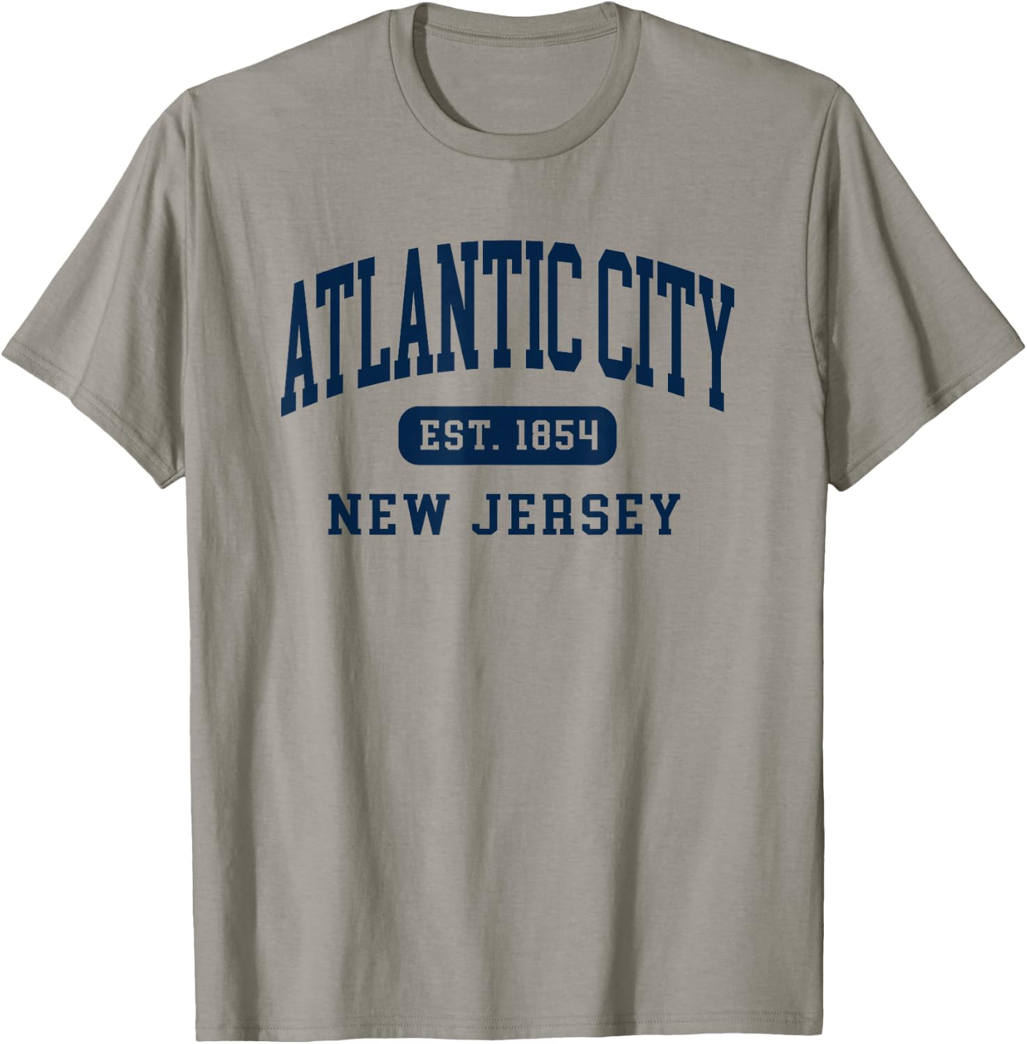 Atlantic City New Jersey Retro Est 1854 Vintage Souvenir T-Shirt - T-Shirt | Sand