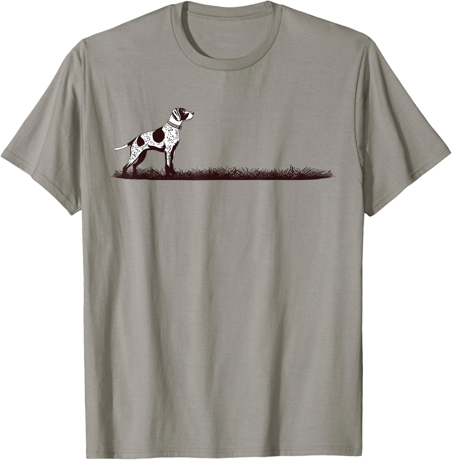 Upland Bird Hunting Pointing Dog Graphic T-Shirt - T-Shirt | Sand
