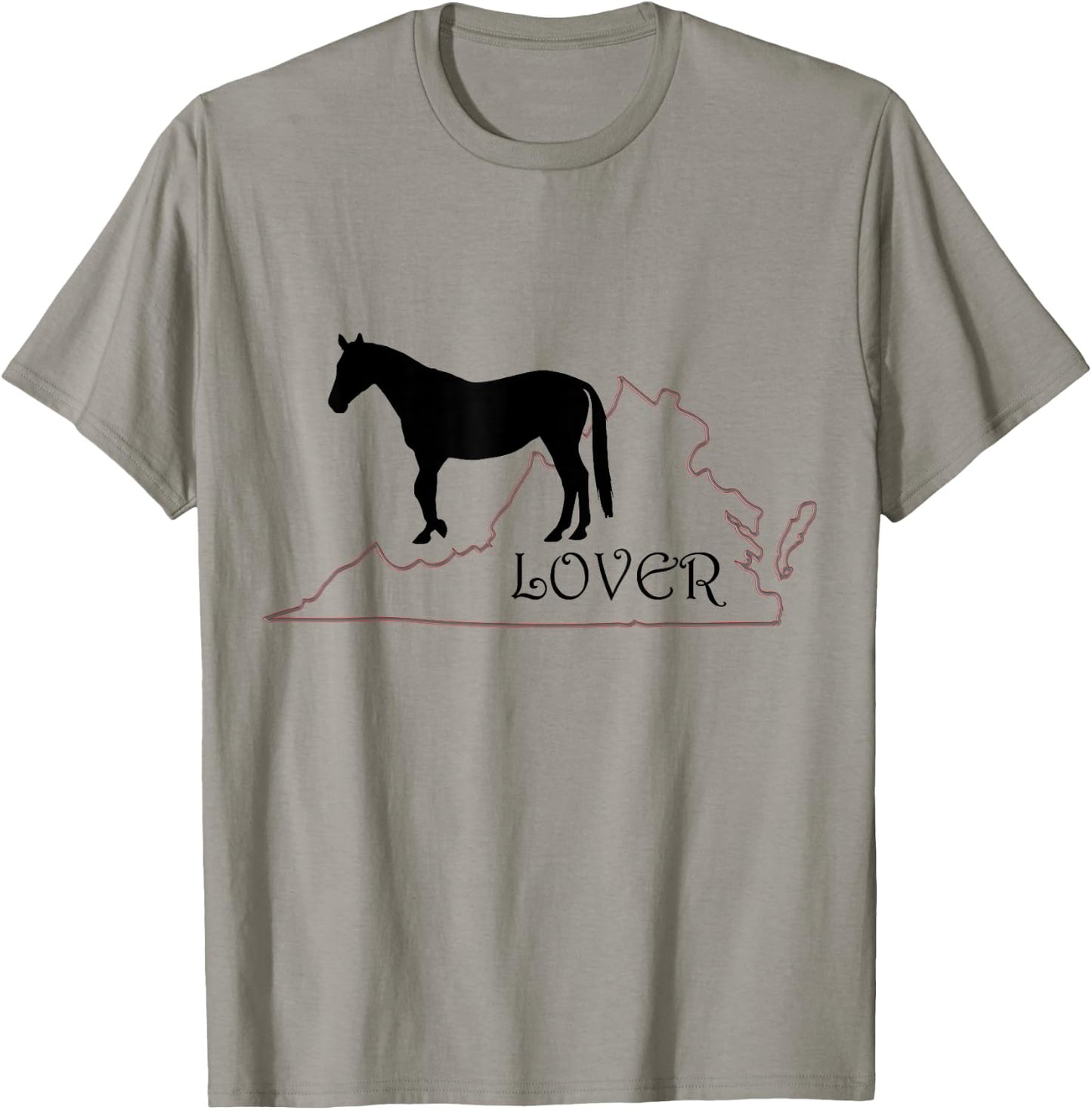 Horse Lover Gifts: Virginia is for Horse Lovers T shirt T-Shirt - T-Shirt | Sand