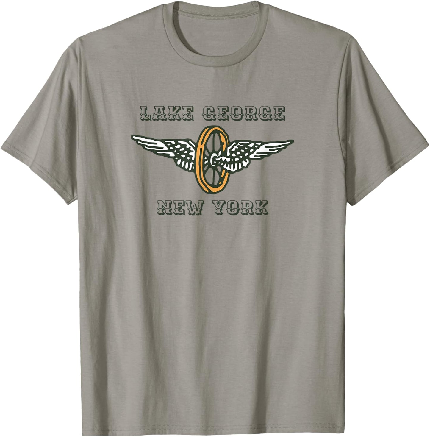 Lake George New York Motorcycle Rally T-Shirt - T-Shirt | Sand