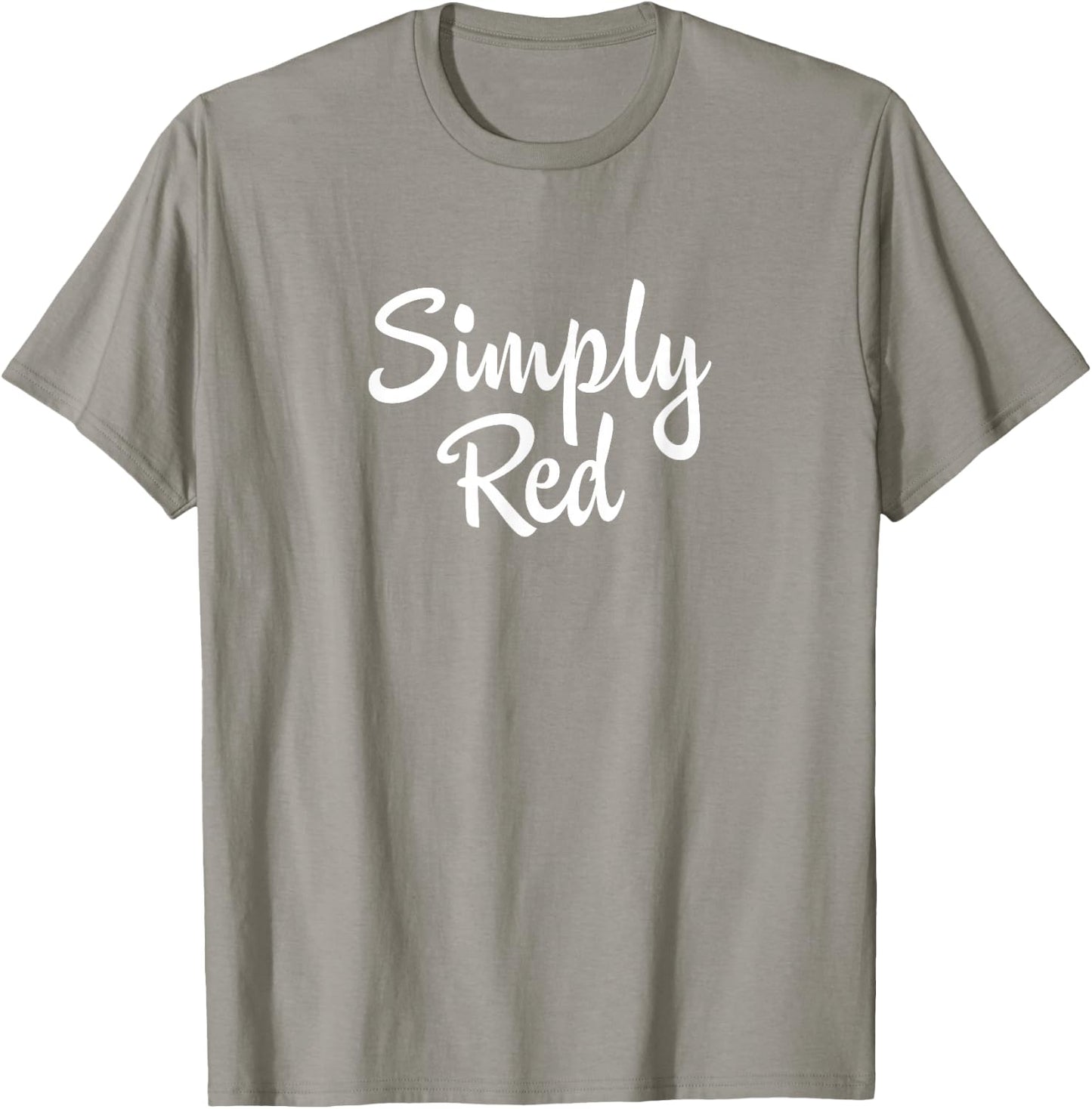 Simply Red "Script" T-Shirt - T-Shirt | Sand