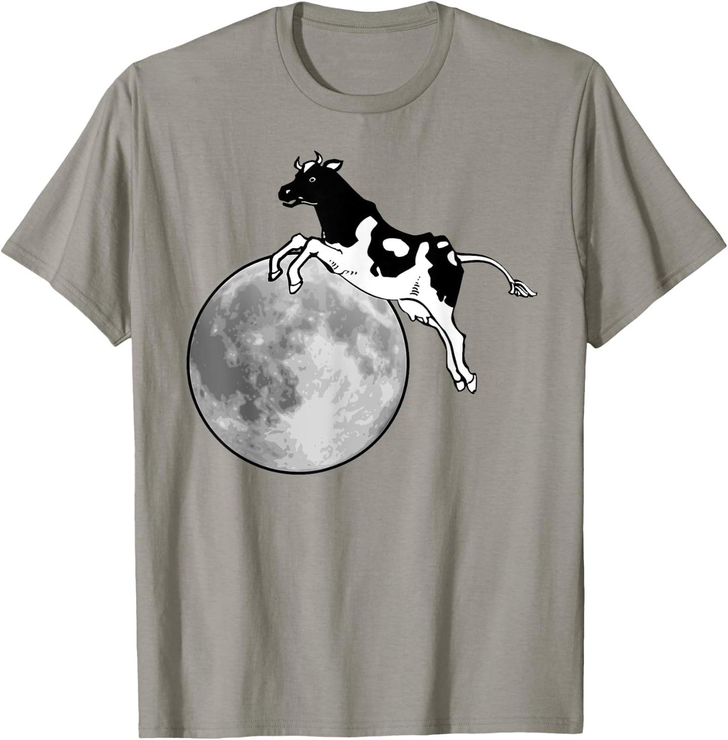Cow Jumps Over The Moon T-Shirt - T-Shirt | Sand
