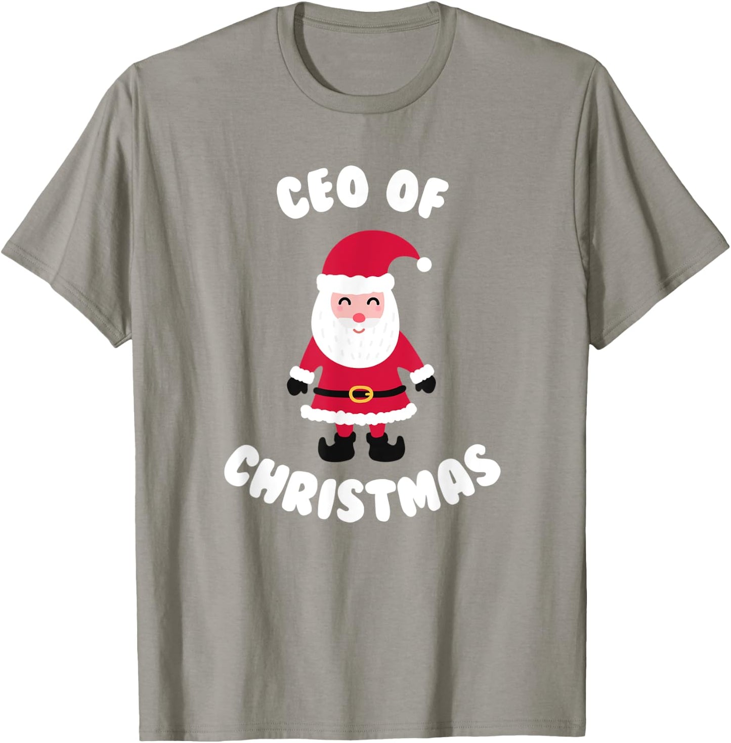 CEO Of Christmas Santa Claus Holiday Morning Pajamas Gift T-Shirt - T-Shirt | Sand