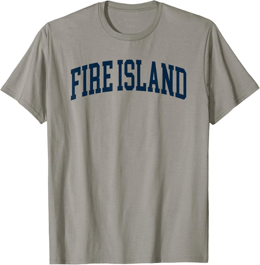 Fire Island New York Souvenir Retro Preppy Throwback T-Shirt - T-Shirt | Sand