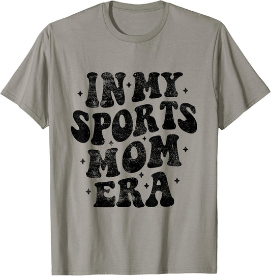 In My Sports Mom Era Funny Mothers Day Sport T-Shirt - T-Shirt | Sand