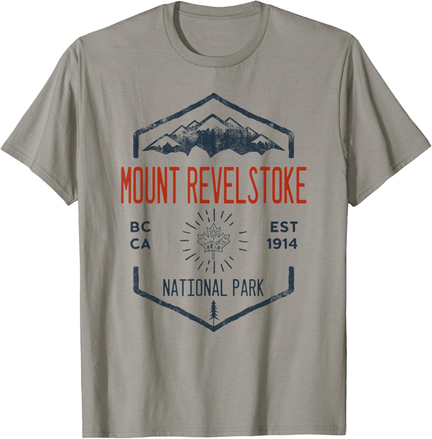 Mount Revelstoke National Park Canada Vintage T-Shirt - T-Shirt | Sand