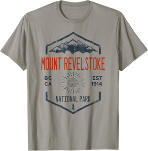 Mount Revelstoke National Park Canada Vintage T-Shirt - T-Shirt | Sand