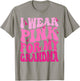I Wear Pink For My Grandma Ribbon Breast Cancer Support T-Shirt - T-Shirt | Sand