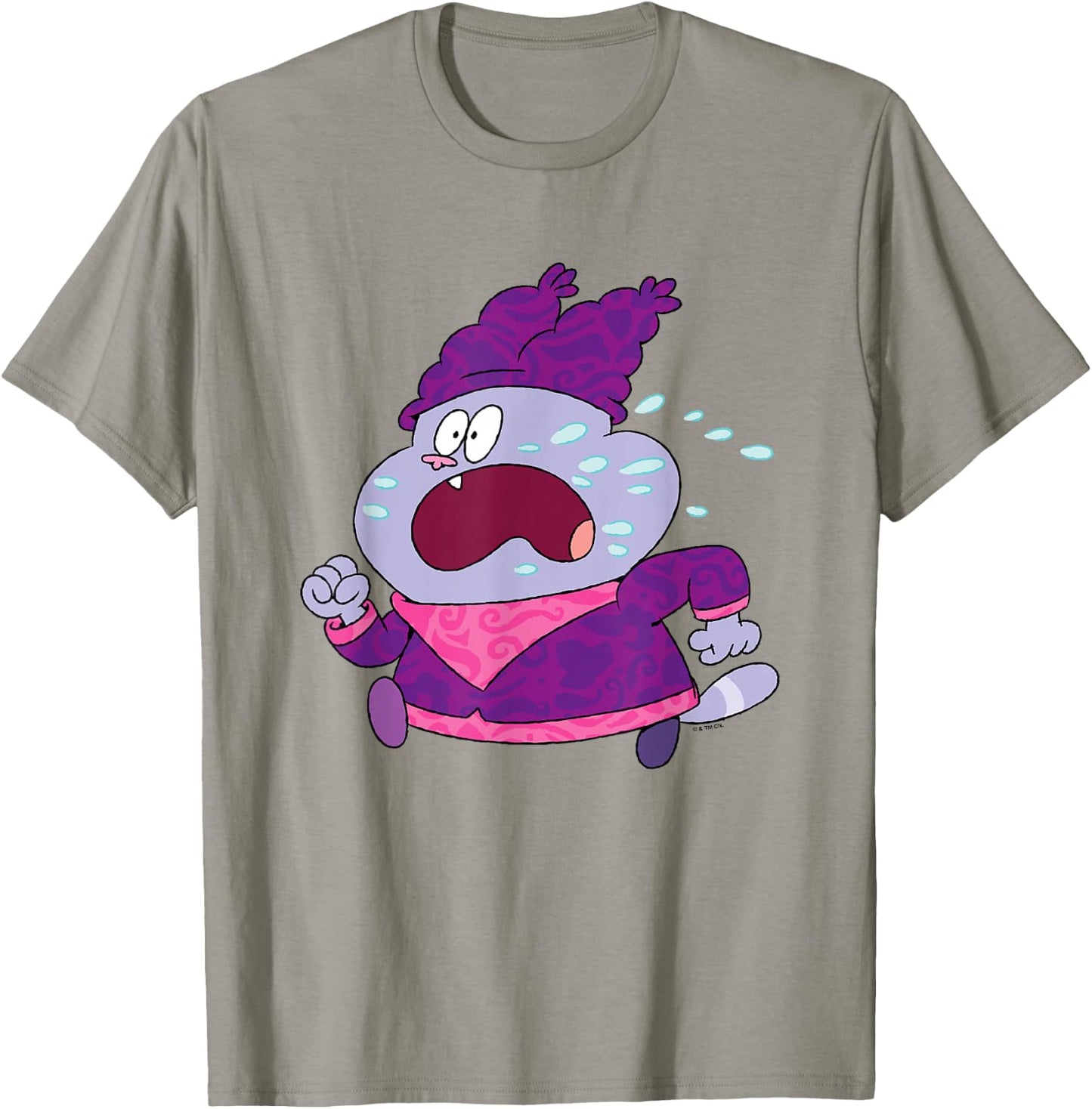 Chowder Valentine's Day Sweating & Running Away From Panini T-Shirt - T-Shirt | Sand