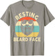 Beard Shirt Men Dad Grandpa Resting Beard Face Father’s Day T-Shirt - T-Shirt | Sand