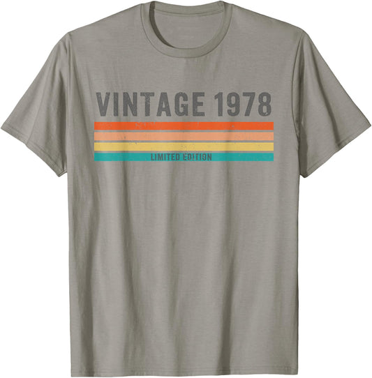 Vintage 1978 Limited Edition - 47th Birthday Gift Christmas T-Shirt - T-Shirt | Sand