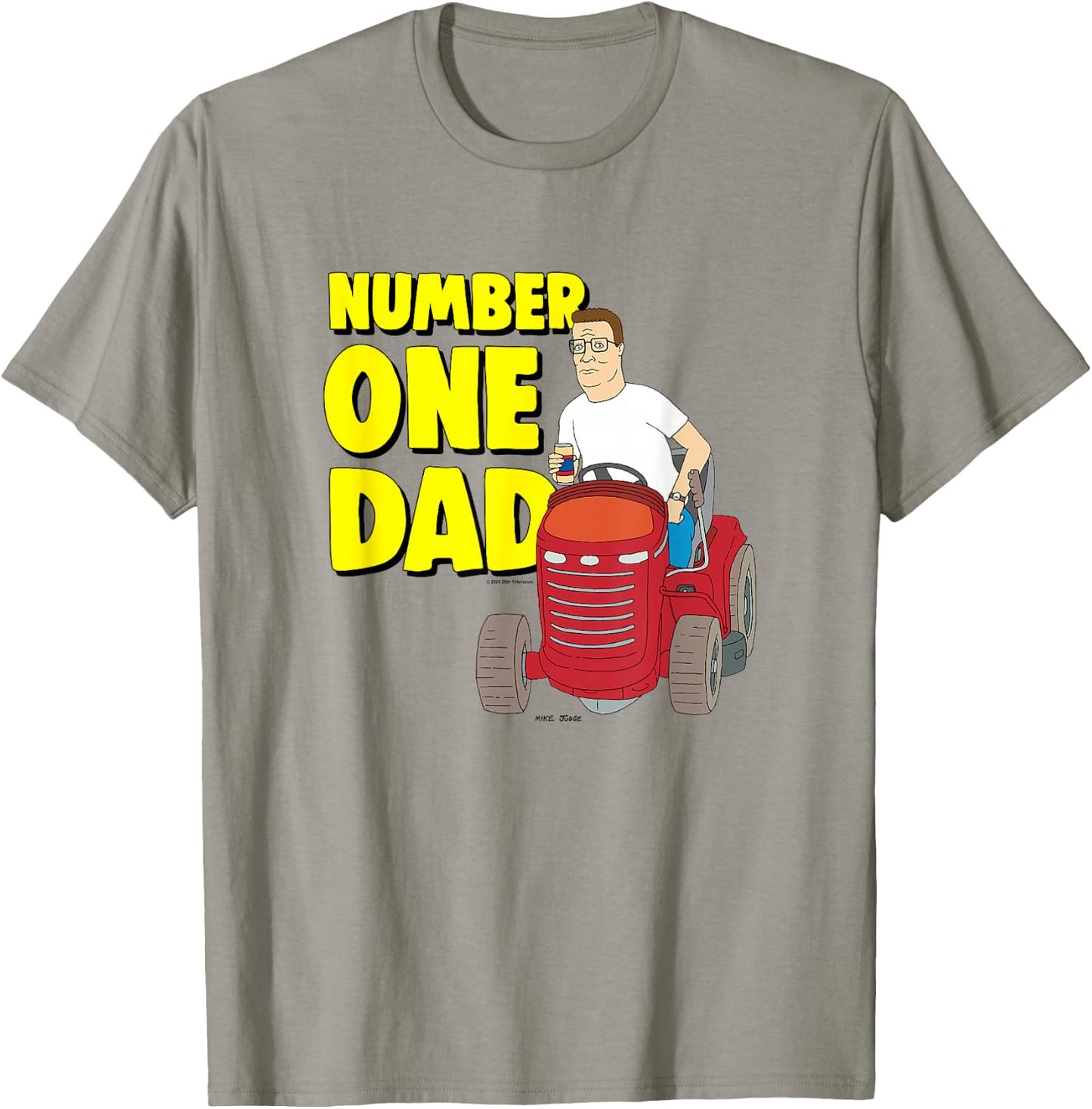 King Of The Hill Father's Day Number One Dad Hank Big Logo T-Shirt - T-Shirt | Sand