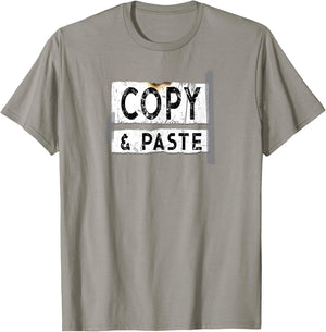 Copy & Paste Computer Geek T-Shirt - T-Shirt | Sand