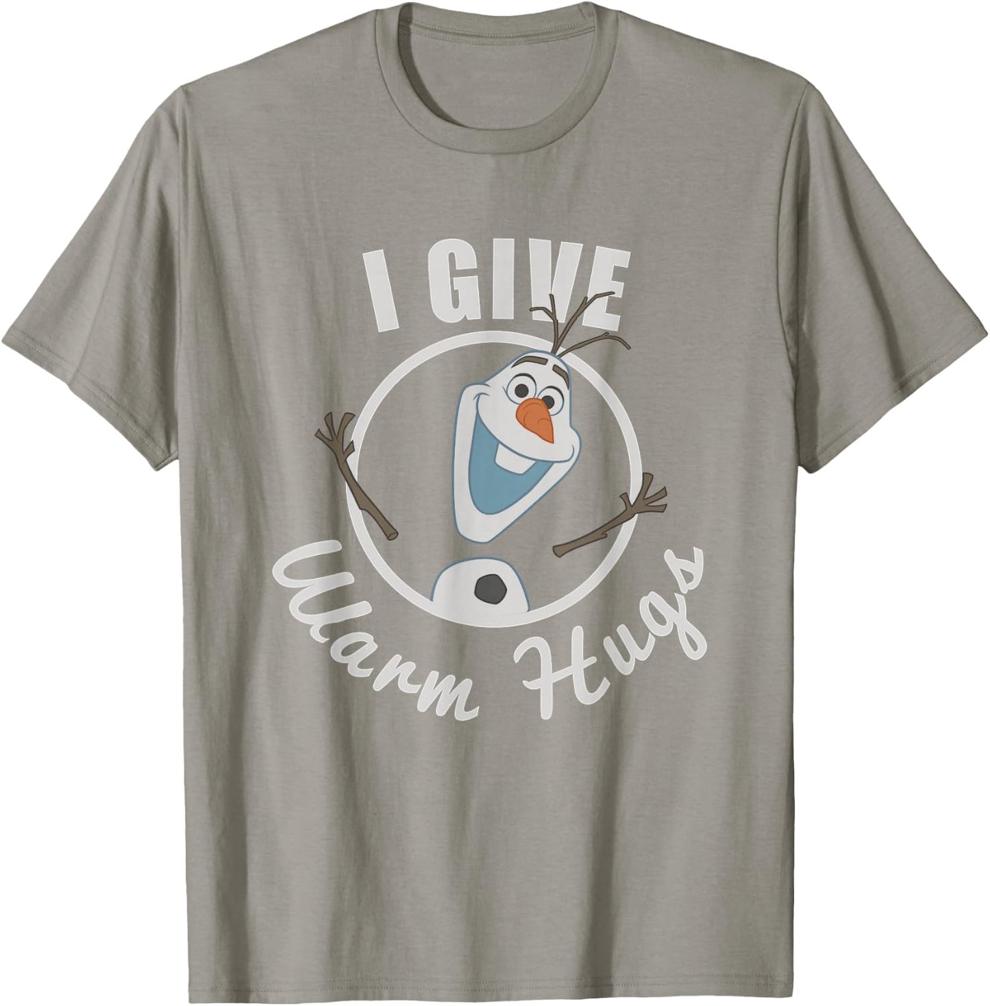Disney Frozen I Give Warm Hugs Olaf Portrait Vintage T-Shirt - T-Shirt | Sand