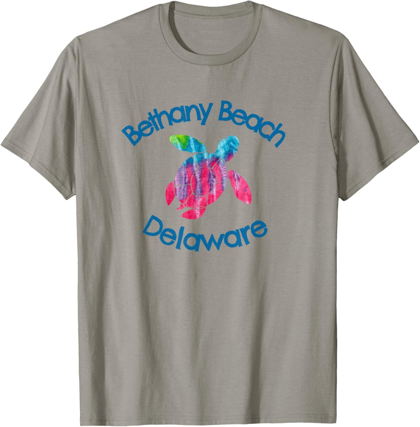 Bethany Beach Delaware Coastal Rustic Watercolor Turtle T-Shirt - T-Shirt | Sand