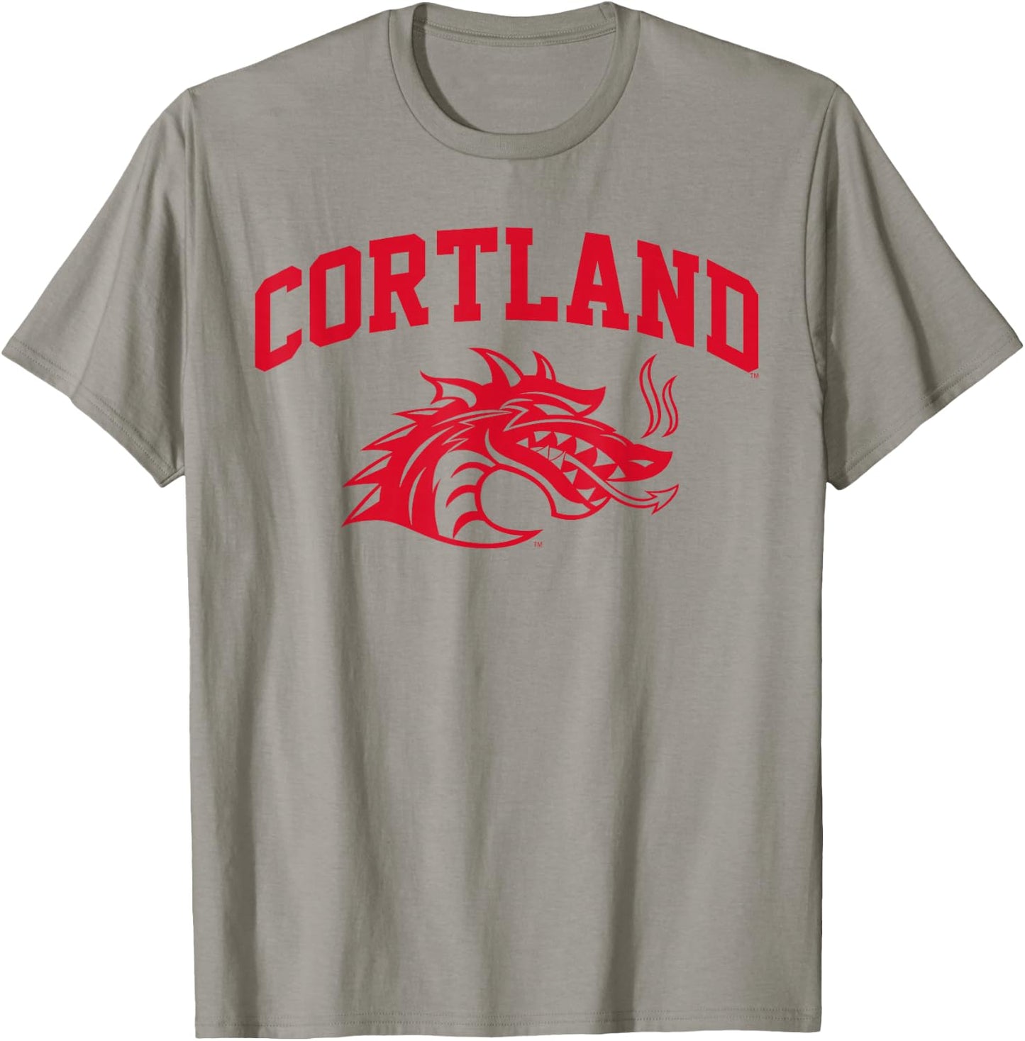 SUNY Cortland Red Dragons Athletics Logo T-Shirt - T-Shirt | Sand