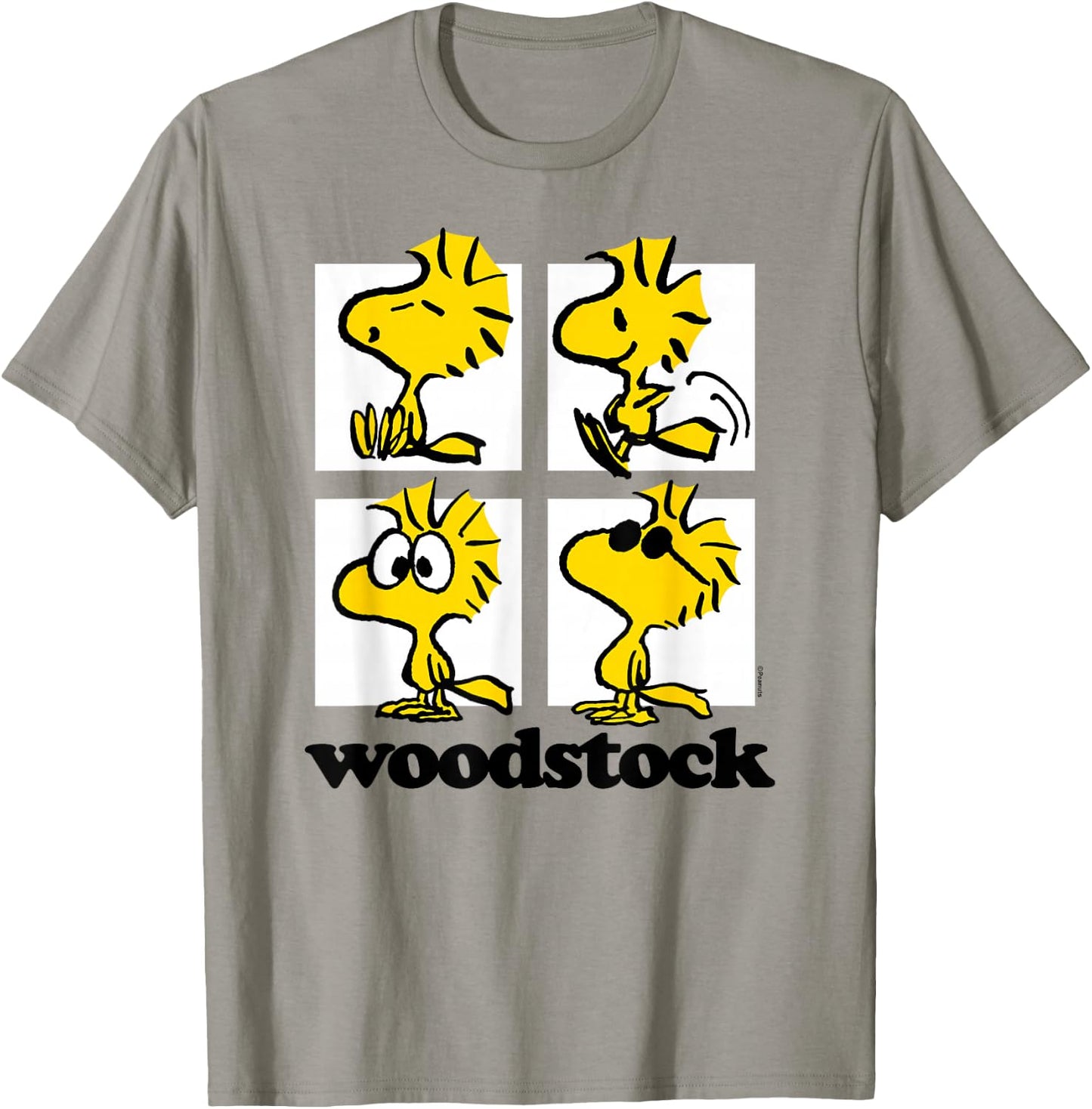 Peanuts - Woodstock Grid T-Shirt - T-Shirt | Sand
