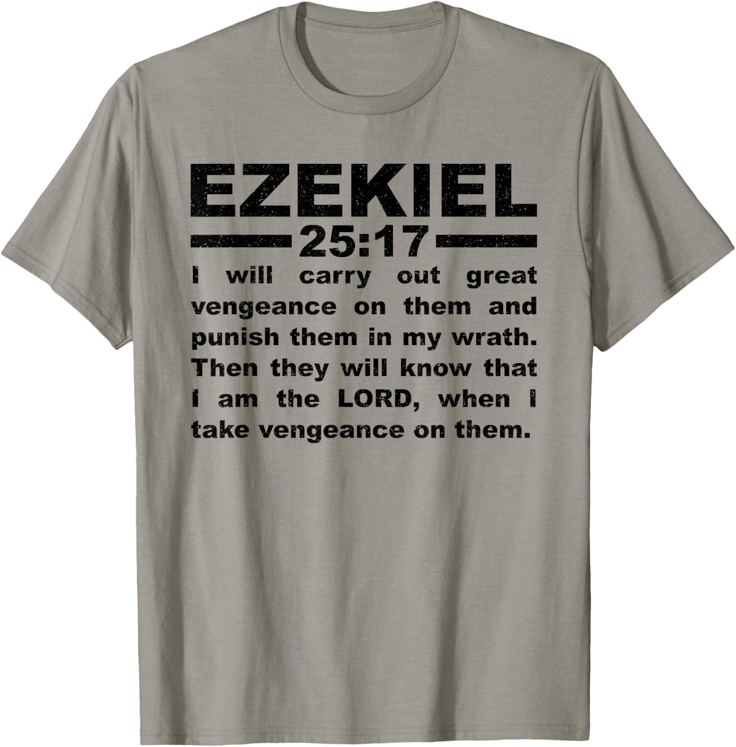 Ezekiel 25:17 T-Shirt - T-Shirt | Sand
