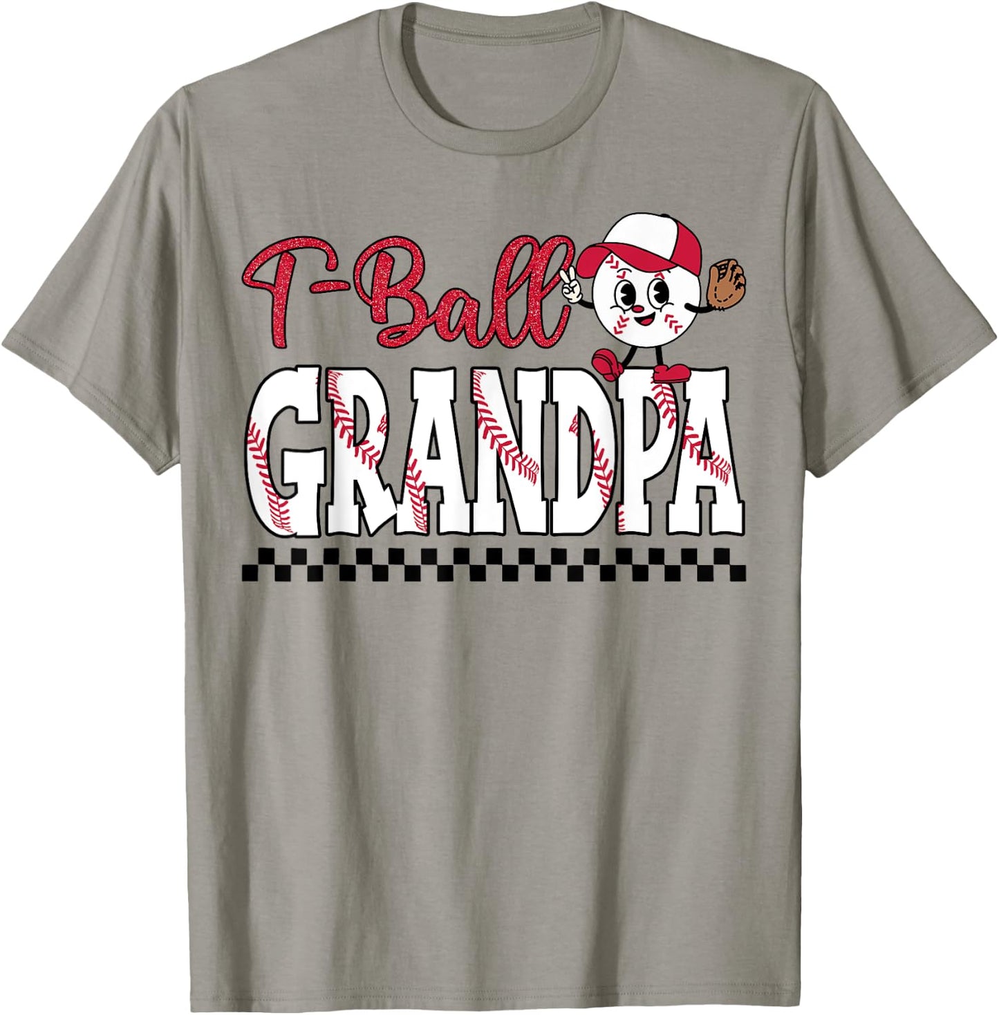 Ball Grandpa Leopard Funny Tball Grandpa T-Shirt - T-Shirt | Sand