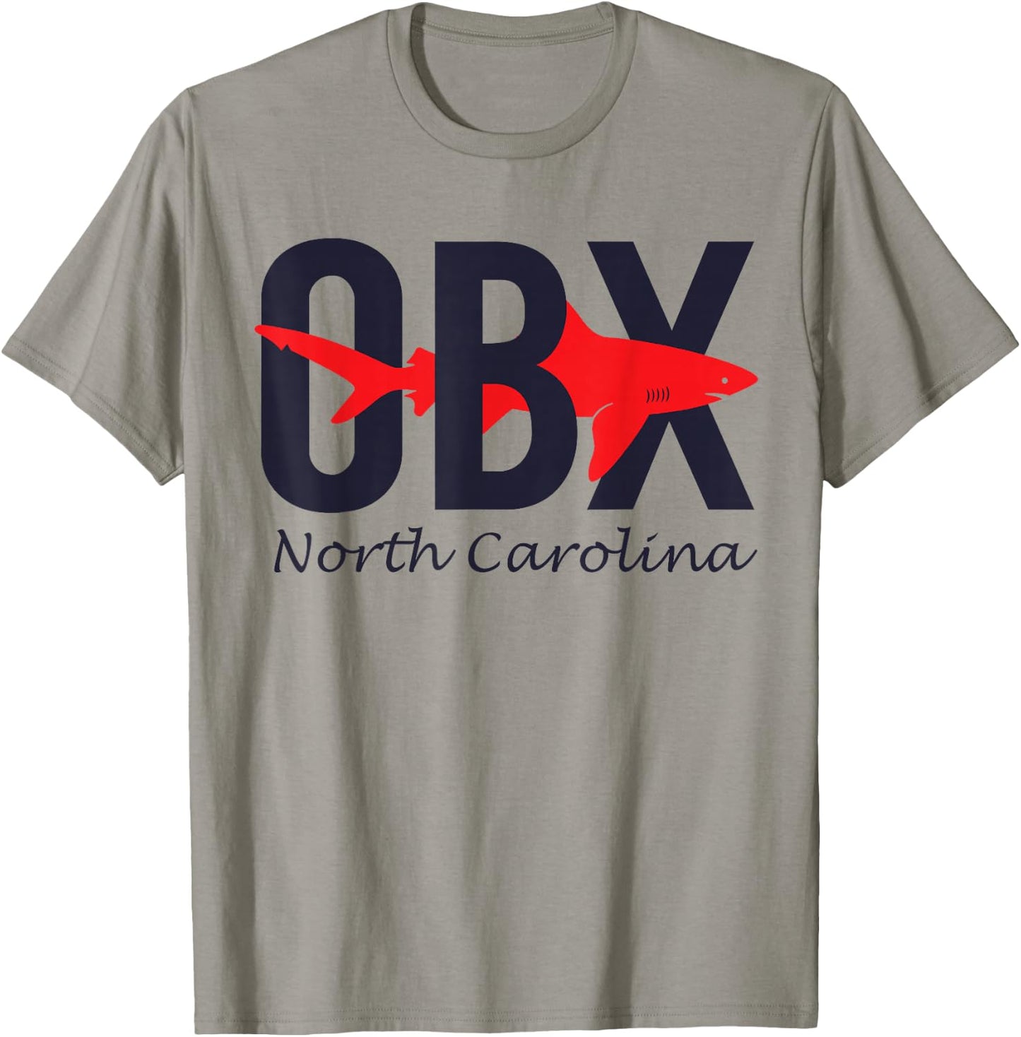 Outer Banks of North Carolina T Shirt OBX Shark T-Shirt - T-Shirt | Sand