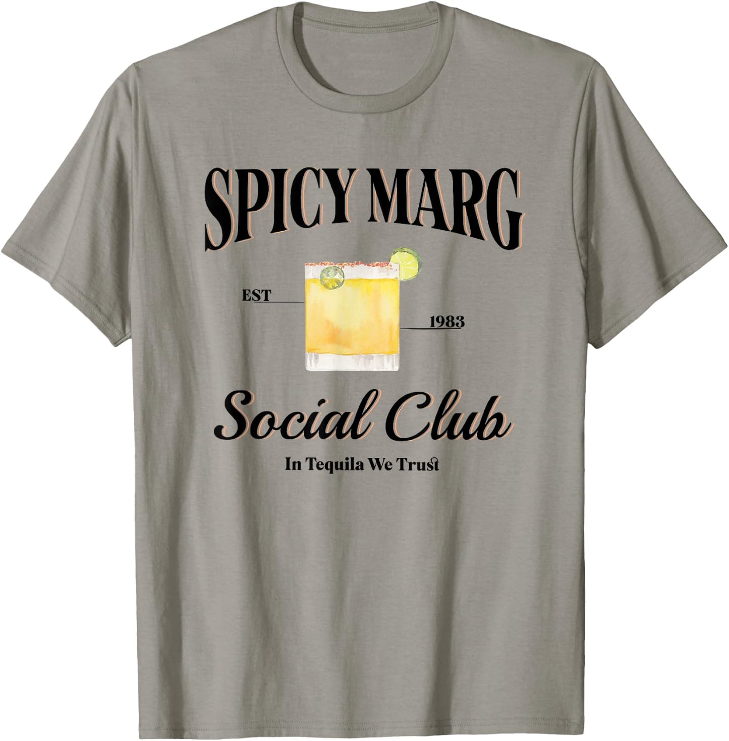 Spicy Marg Social Club T-Shirt - T-Shirt | Sand