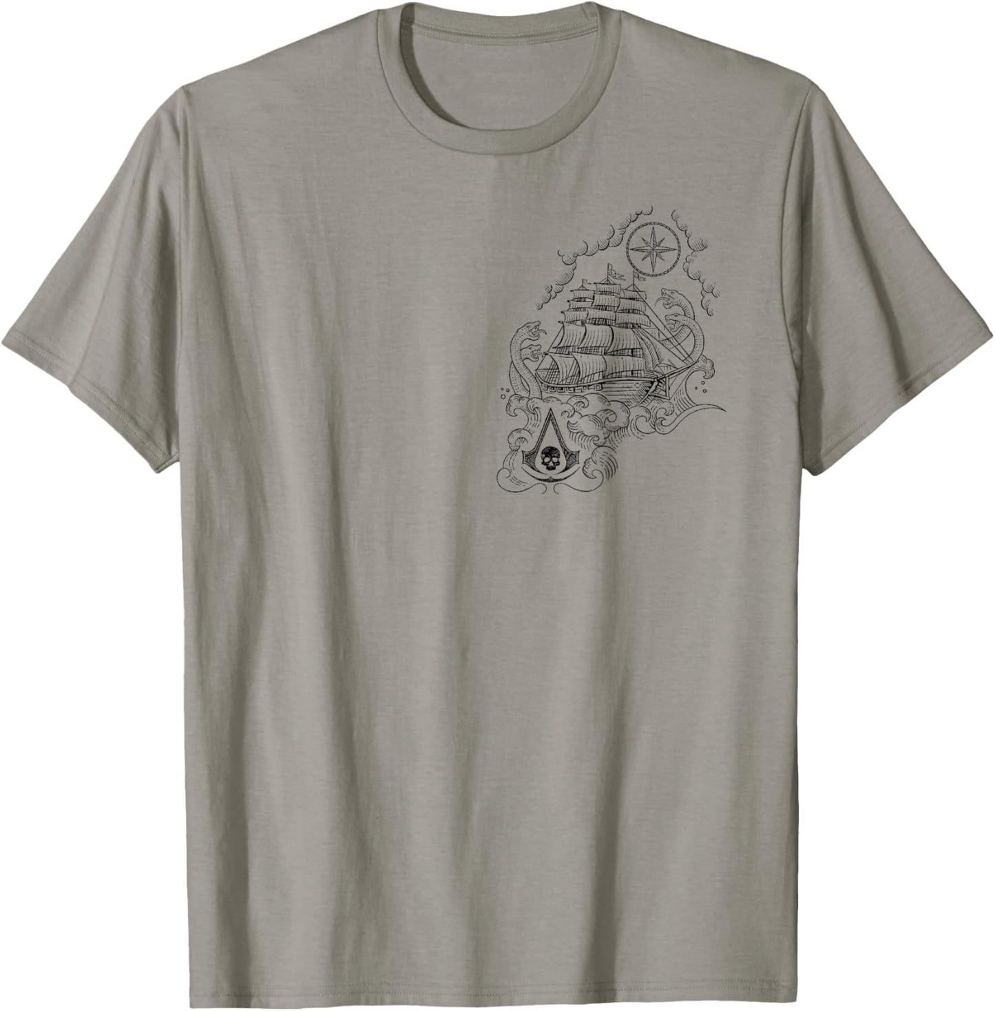 Assassin's Creed: Black Flag Tattoo Officially Licensed T-Shirt - T-Shirt | Sand