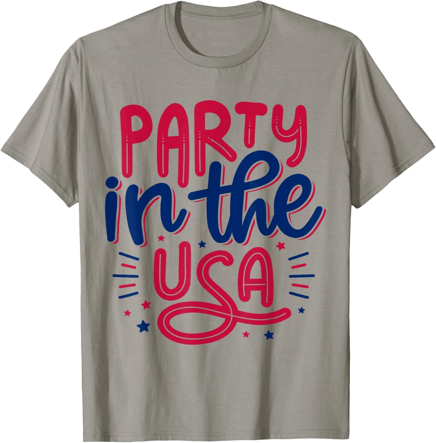 Party In The USA Vintage Independence Day 4th Of July 2024 T-Shirt - T-Shirt | Sand