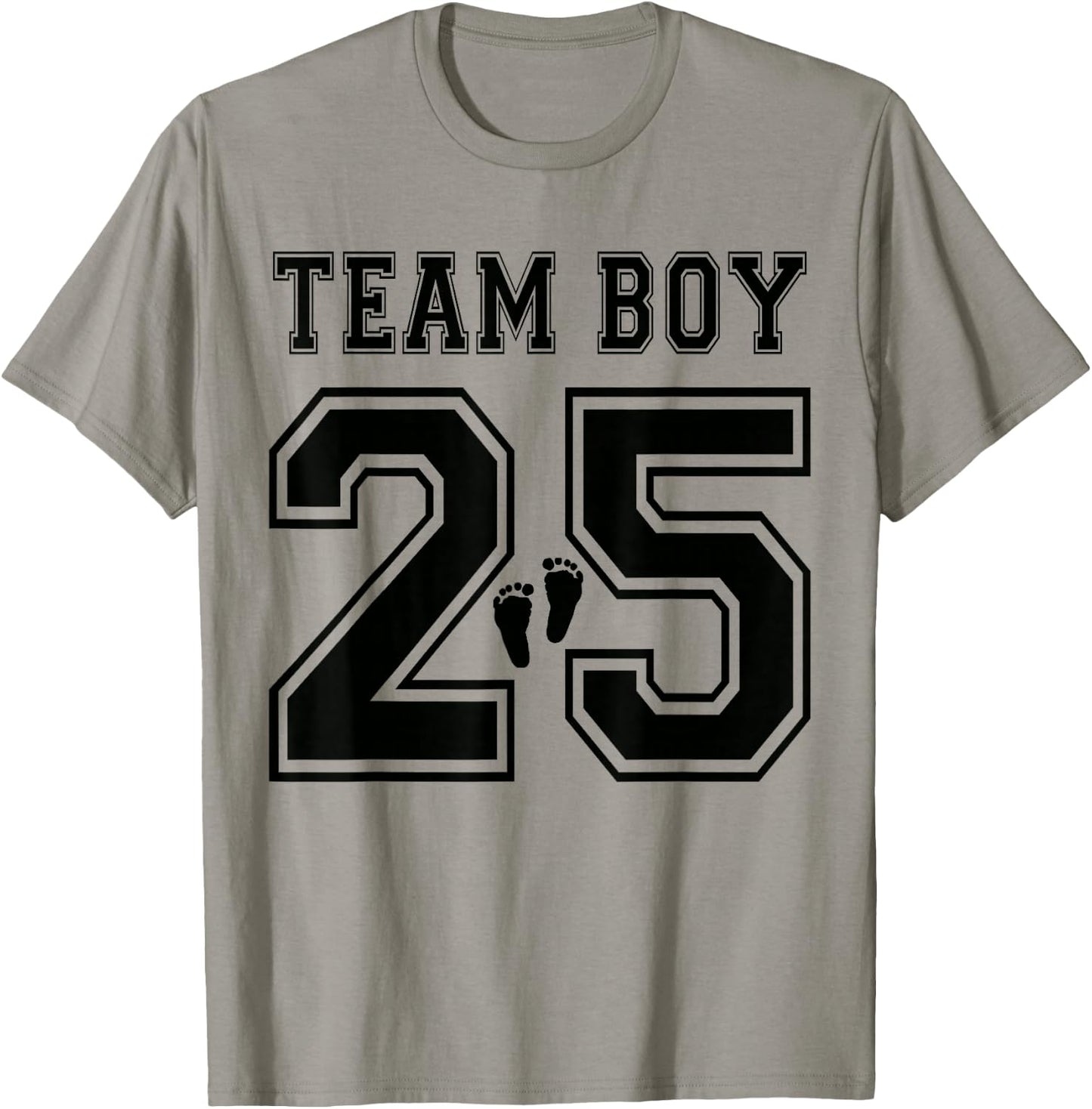 Team Boy 2025 Gender Reveal Boy Baby Shower Adoption T-Shirt - T-Shirt | Sand