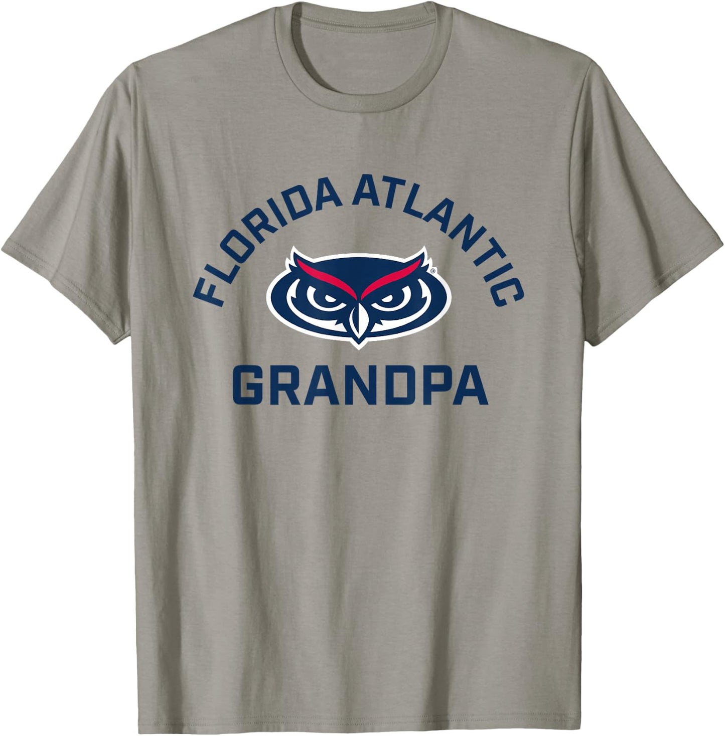 Florida Atlantic University FAU Owls Arched Grandpa T-Shirt - T-Shirt | Sand