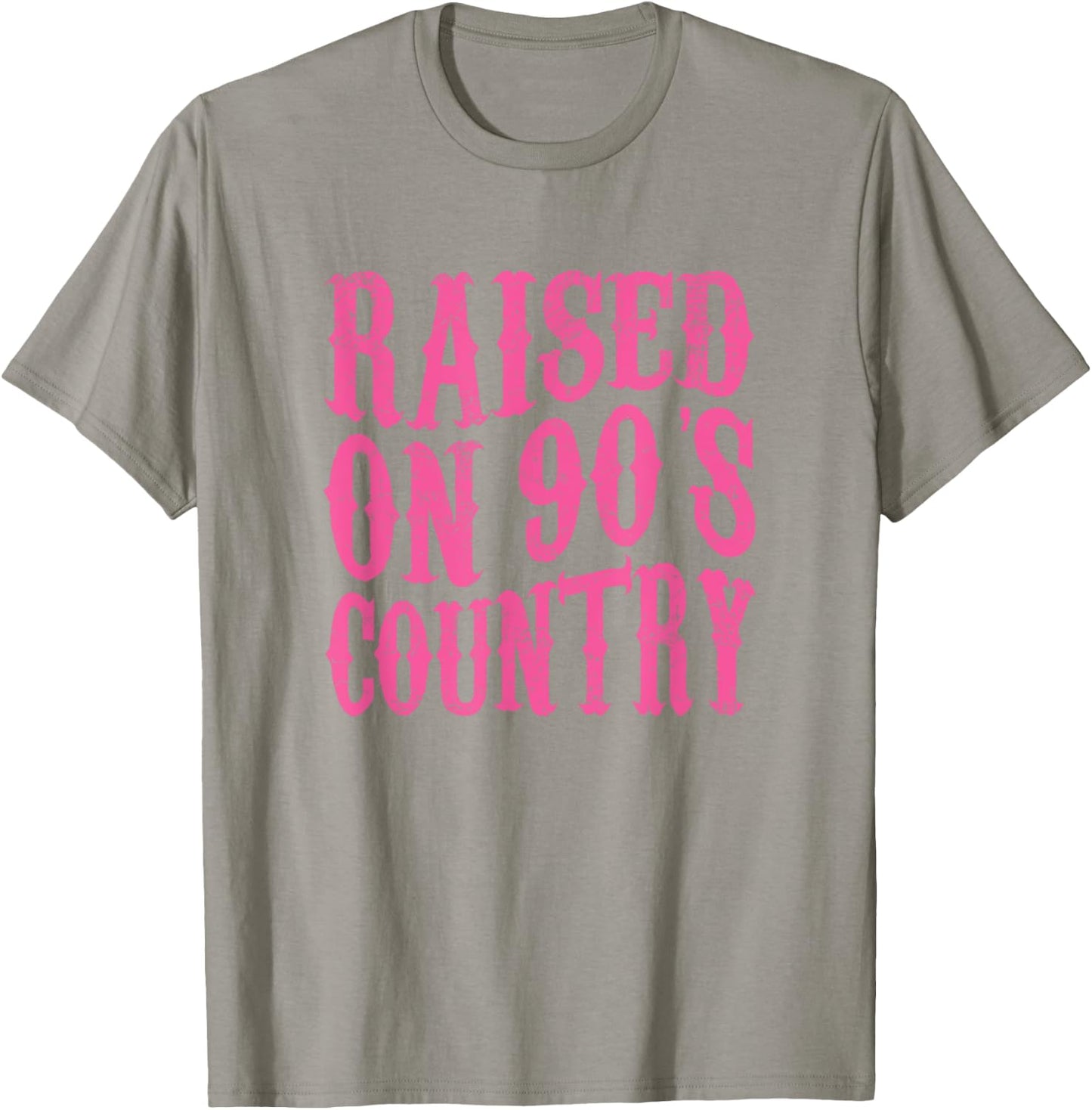 Raised On 90's Country Southern Western Cowgirl T-Shirt - T-Shirt | Sand