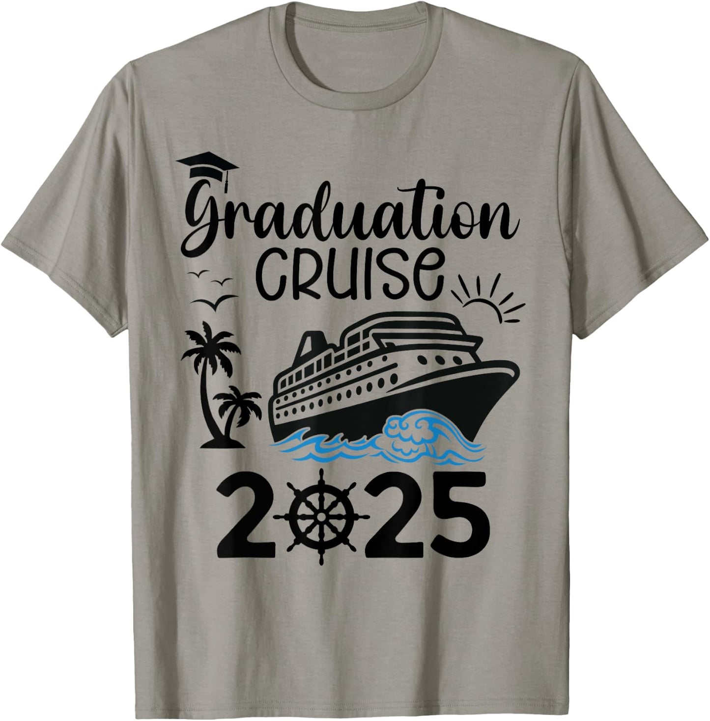 Graduation Cruise 2025 Senior Trip Summer Vacation Matching T-Shirt - T-Shirt | Sand