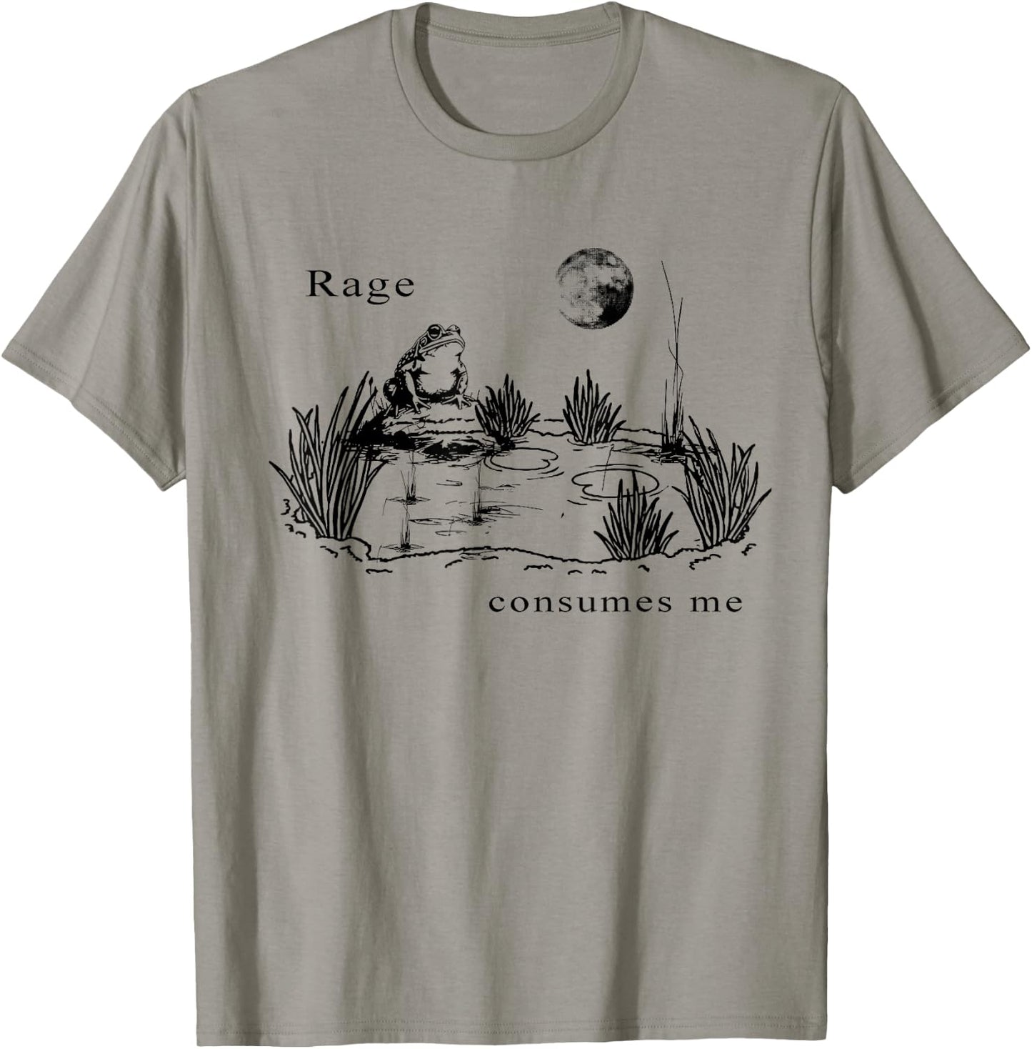 rage consumes me frog funny Vintage Frog nature T-Shirt - T-Shirt | Sand
