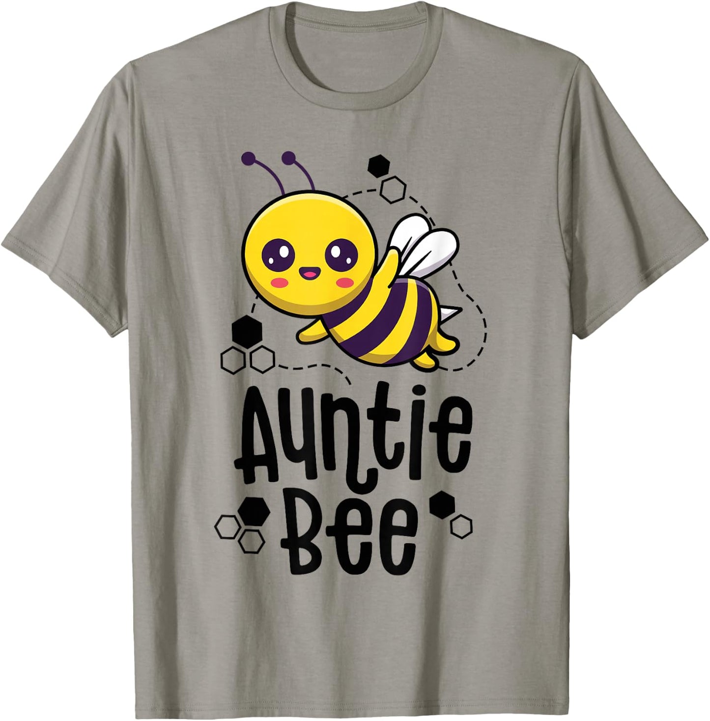 Family Bee Shirts Auntie Aunt Birthday First Bee Day Outfit T-Shirt - T-Shirt | Sand