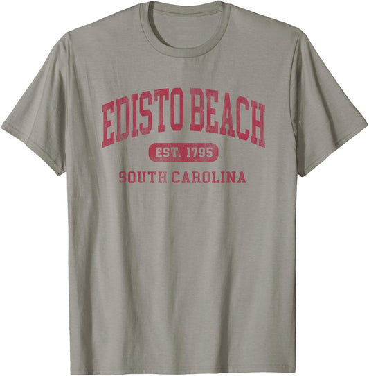 Edisto Beach South Carolina Vintage Established T-Shirt - T-Shirt | Sand