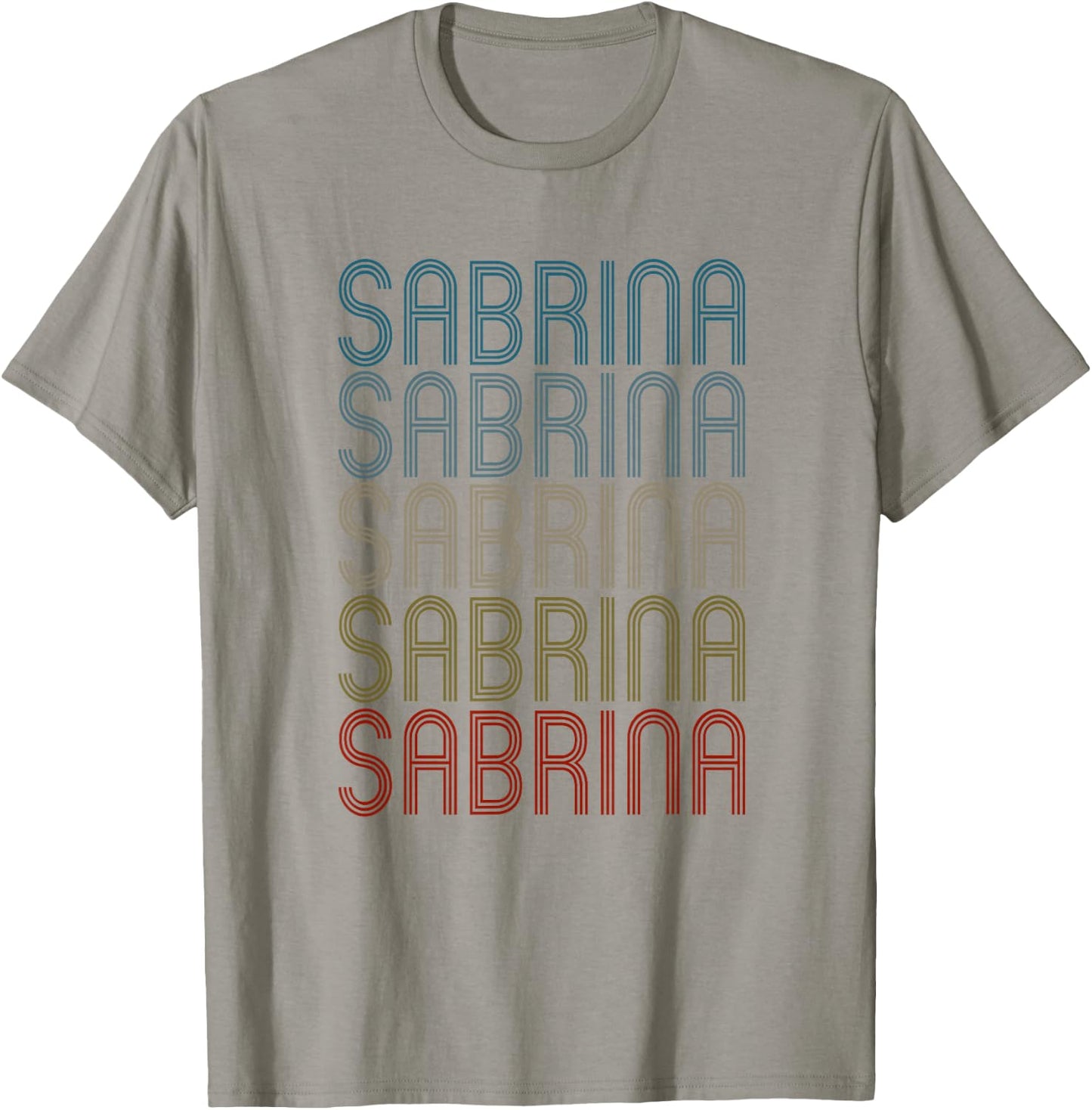 Sabrina First Name Vintage Retro T-Shirt - T-Shirt | Sand