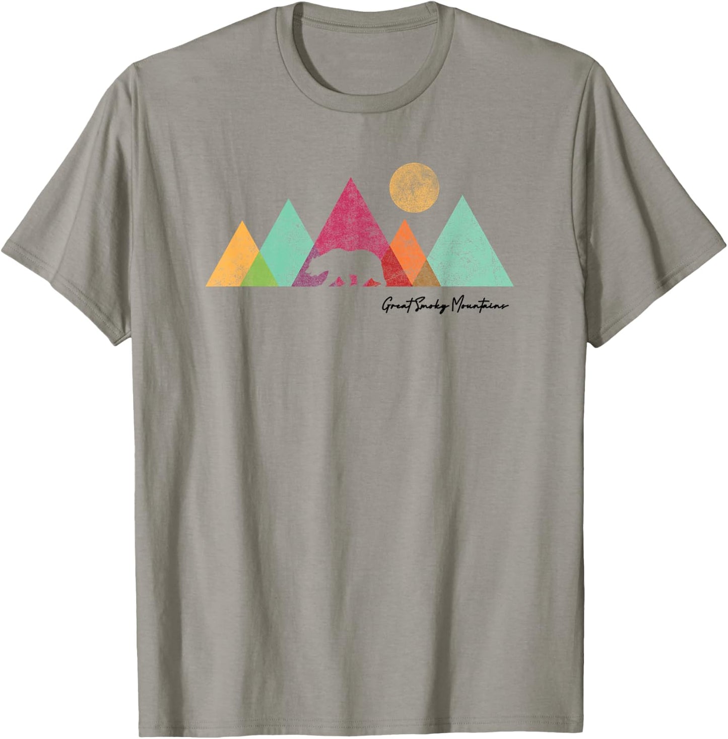 Great Smoky Mountains National Park Bear Graphic T-Shirt - T-Shirt | Sand