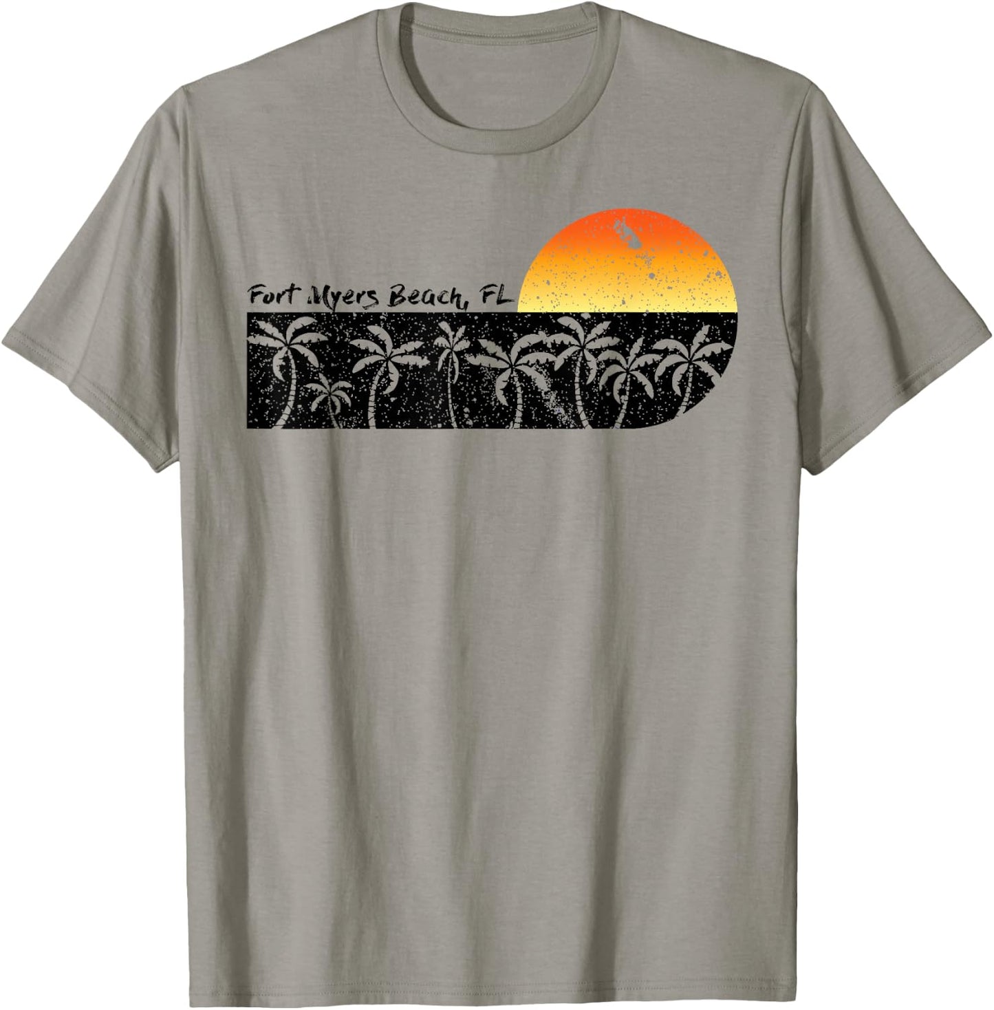 Retro Fort Myers Beach Florida Beach Sunset T-Shirt - T-Shirt | Sand