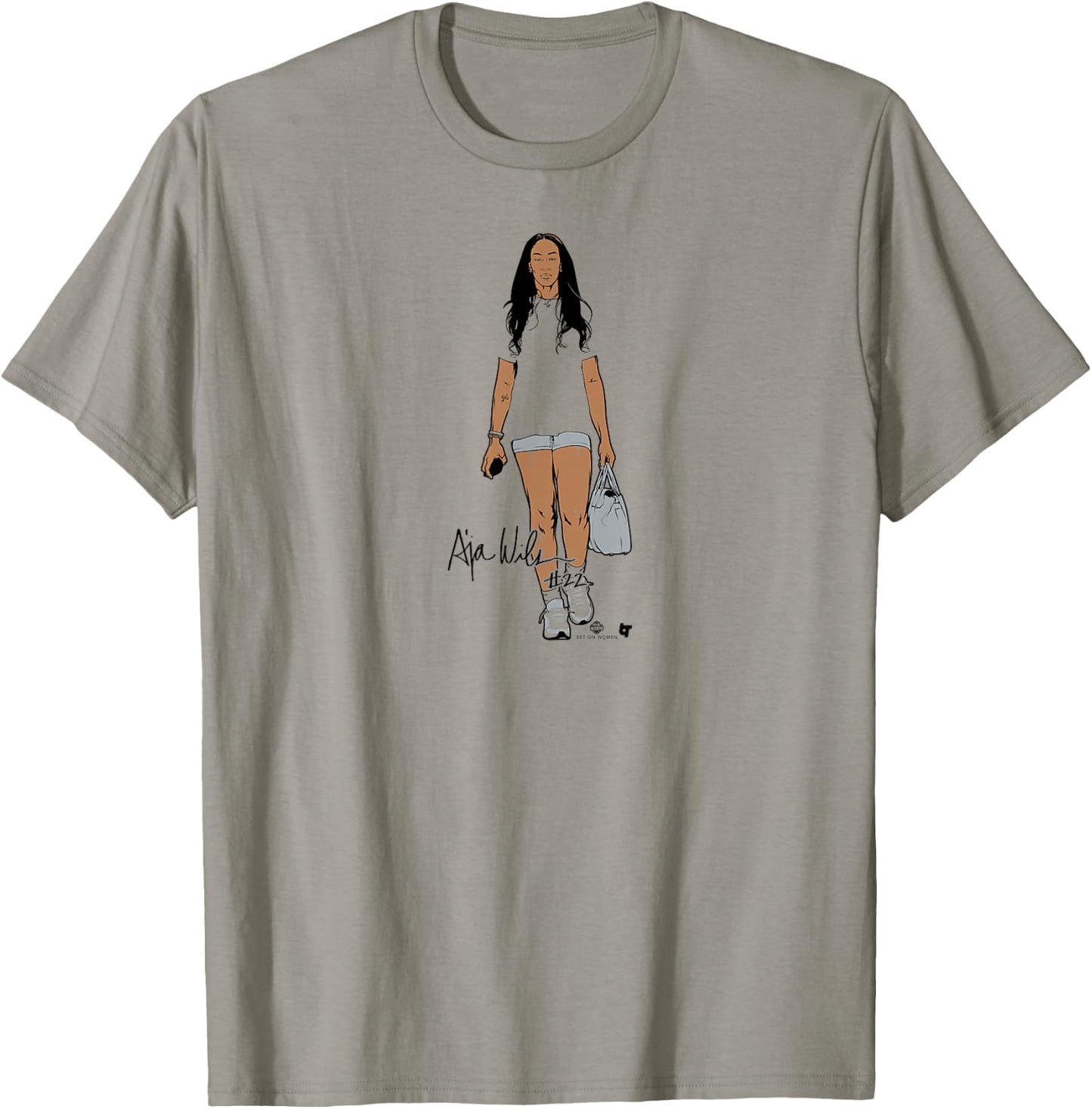 A'ja Wilson - White - Las Vegas Basketball T-Shirt - T-Shirt | Sand