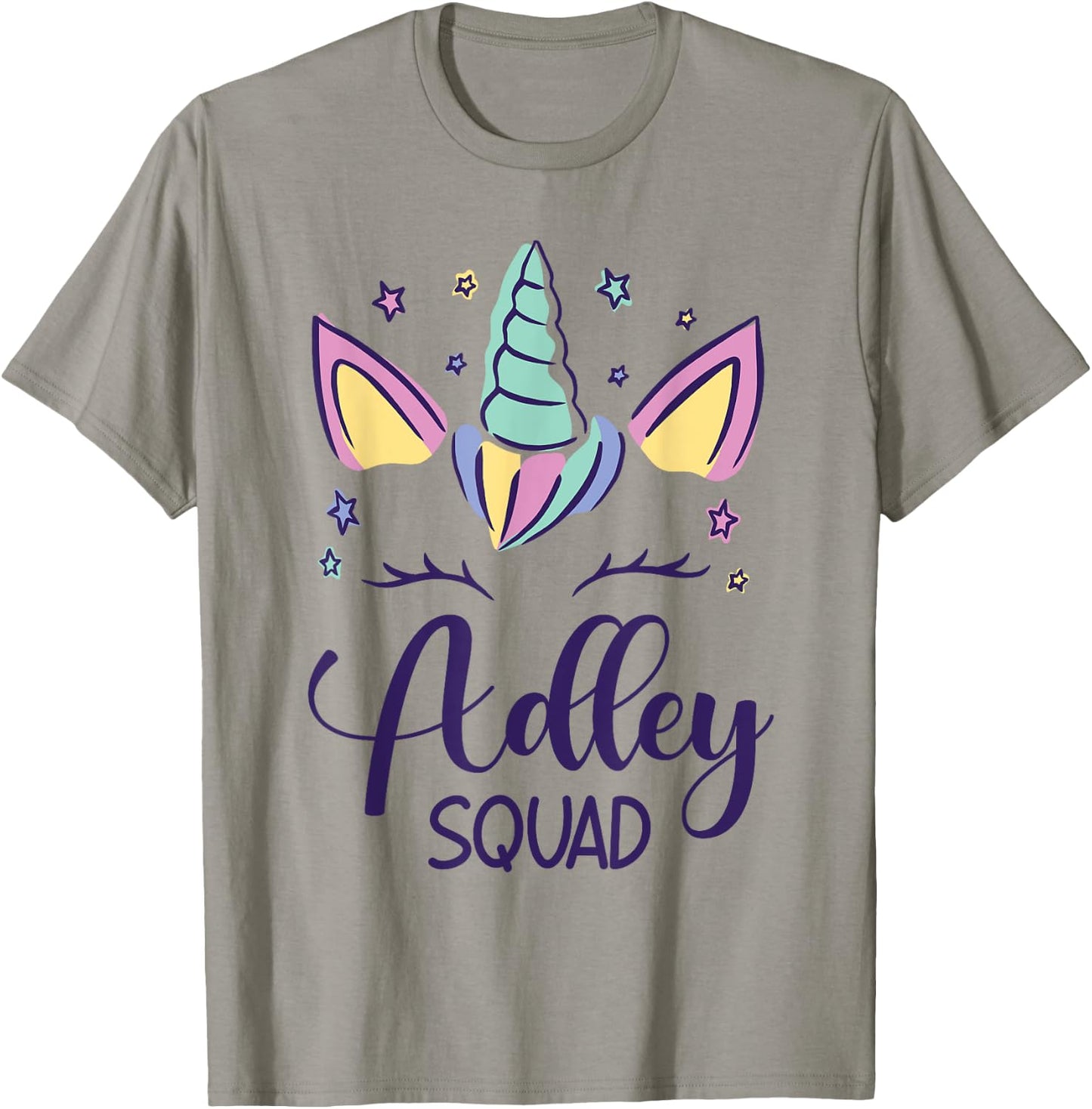 First Name Adley Personalized Adley Squad T-Shirt - T-Shirt | Sand
