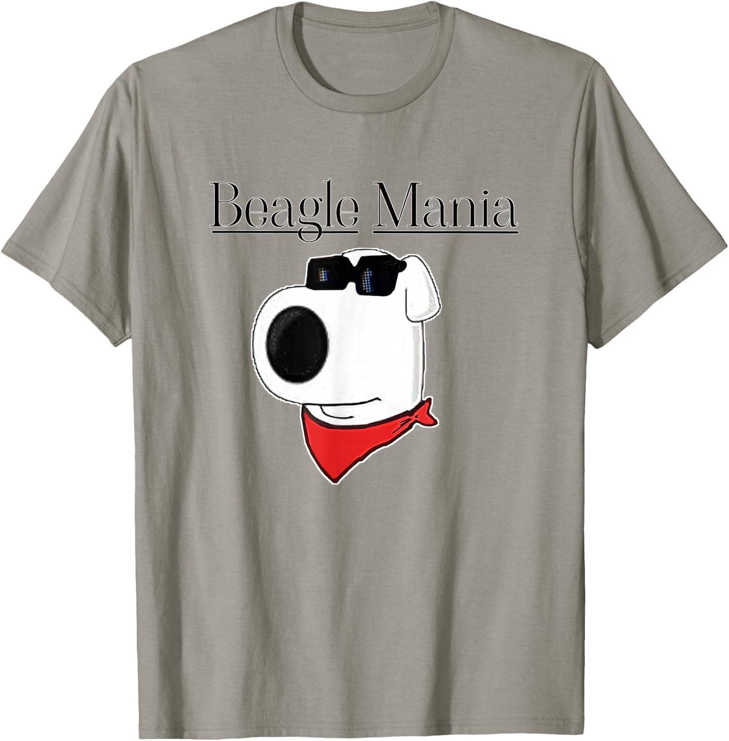 Beagle Mania Brewery Mascot Brian The Dog T-Shirt - T-Shirt | Sand