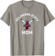 Delaware State University DSU Hornets Arched Mom T-Shirt - T-Shirt | Sand