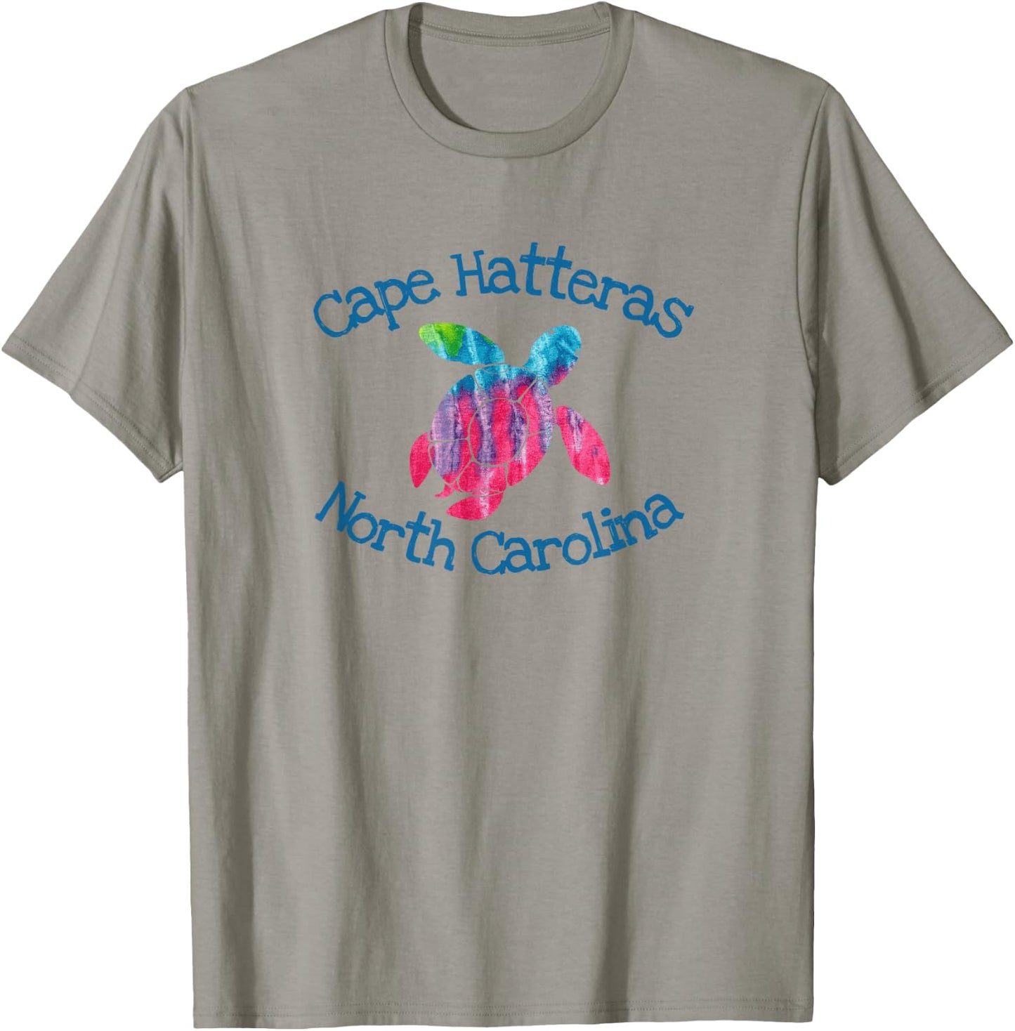 Cape Hatteras Coastal Wildlife Watercolor Loggerhead Turtle T-Shirt - T-Shirt | Sand